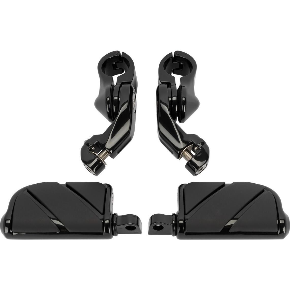 HogWorkz Adjustable Highway Foot Pegs Short - Black - HW157033