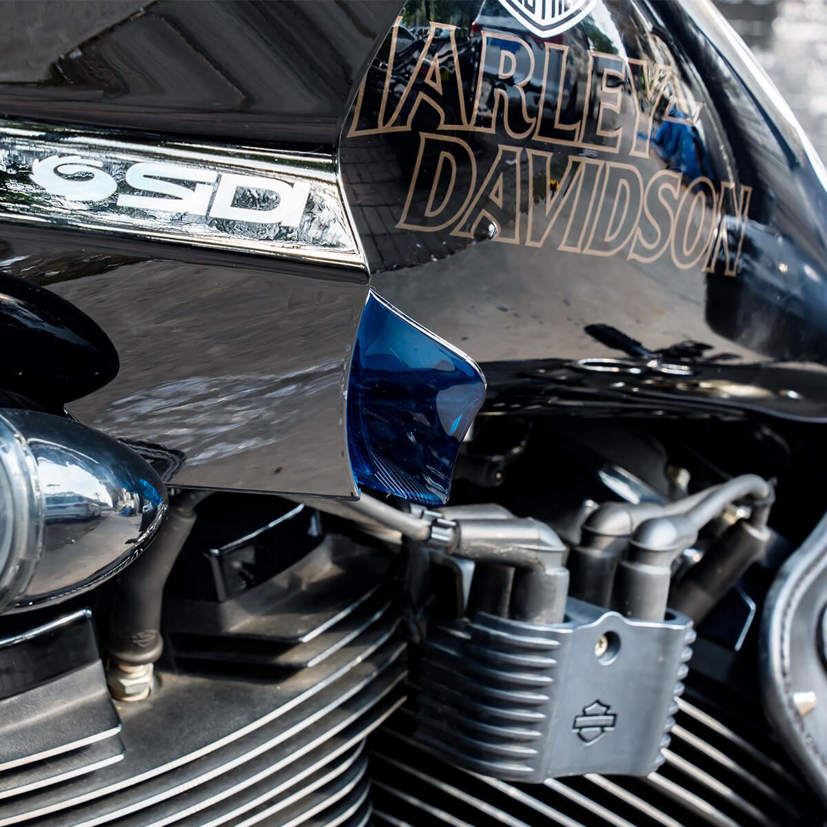 HogWorkz Fairing Air Deflectors Blue - HW159504 | Harley Davidson