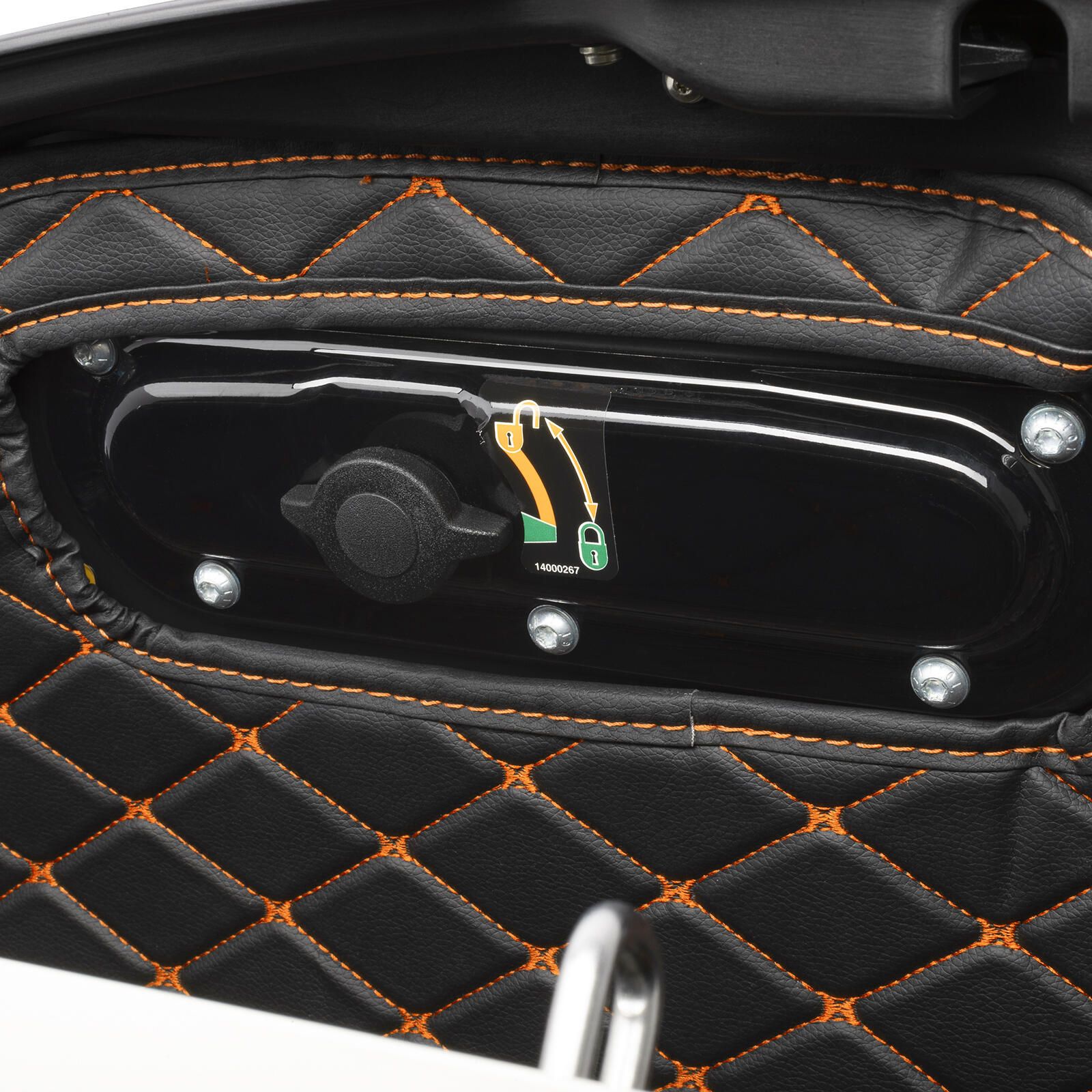 HogWorkz Saddlebag Liners Orange Stitching - HW301082 | FortNine