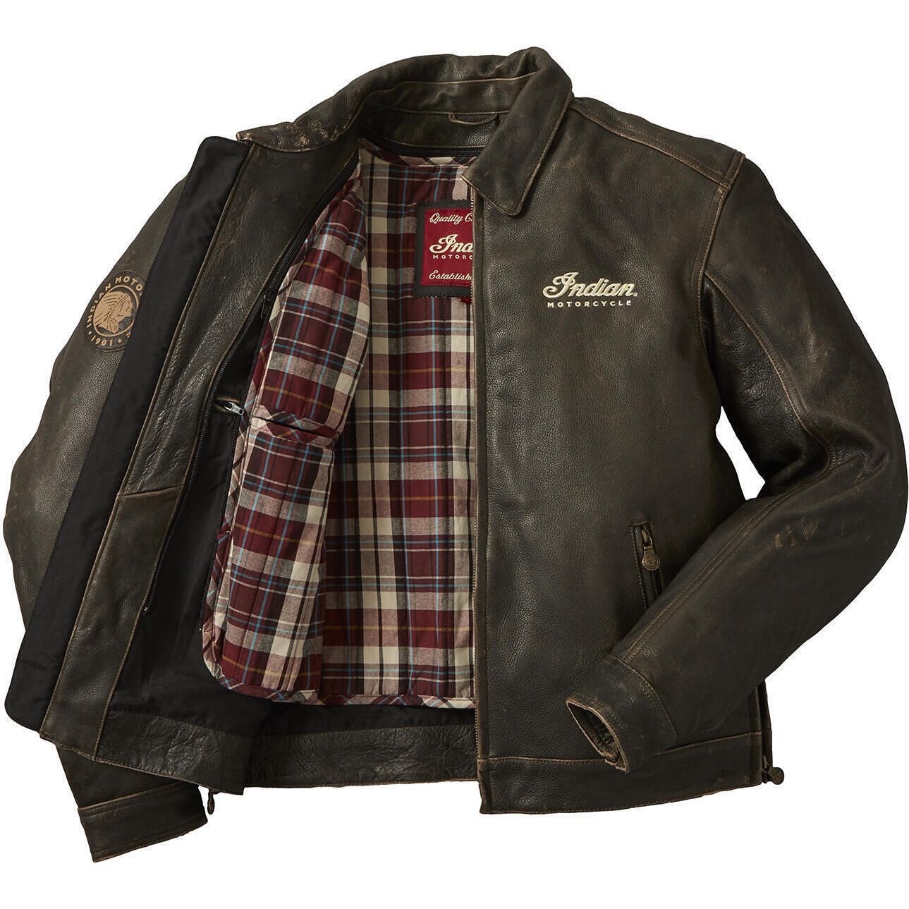雰囲気系 Indian 牛革 スポーツジャケット 短丈 ブラウン サイズ40 雰囲気系 Indian 牛革 スポーツジャケット 短丈 ブラウン サイズ40