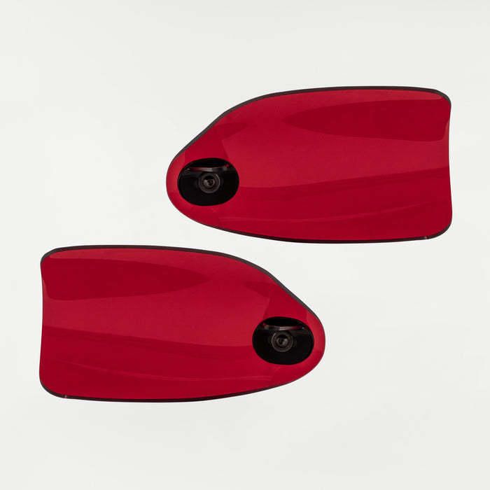 Klock Werks Flare Hand Guards - Cable Clutch - Red - KWS-01-0129