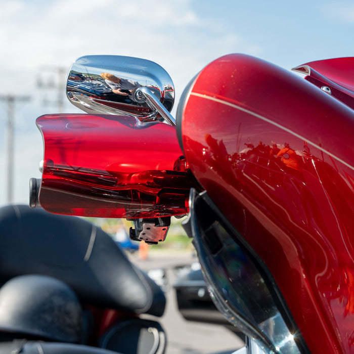 Klock Werks Flare Hand Guards - Cable Clutch - Red - KWS-01-0129