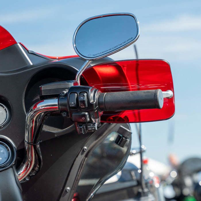 Klock Werks Flare Hand Guards - Cable Clutch - Red - KWS-01-0129
