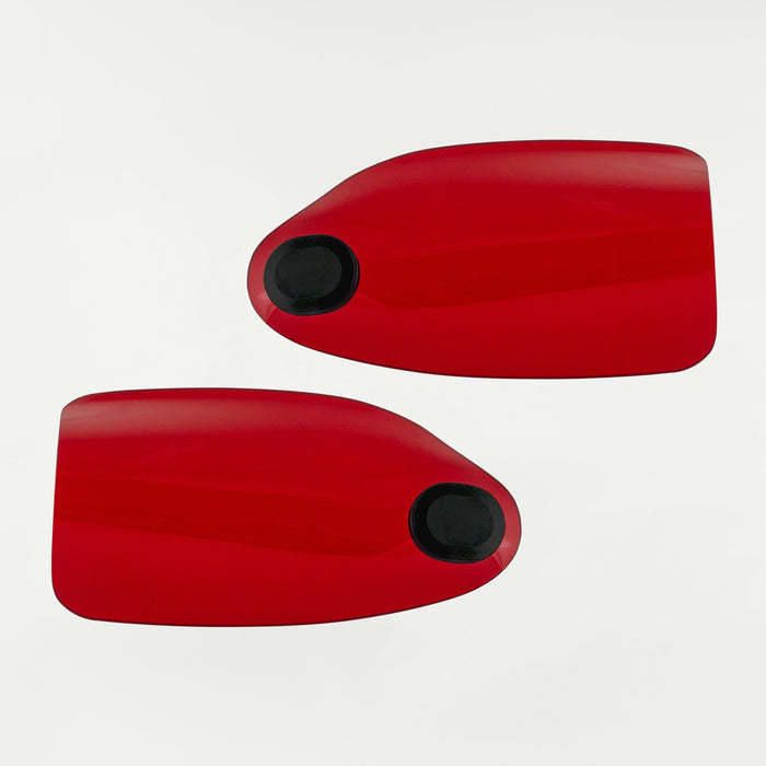 パーツ Captain Works Klock Werks Flare Hand Guards - Cable Clutch - Red - KWS-01-0129
