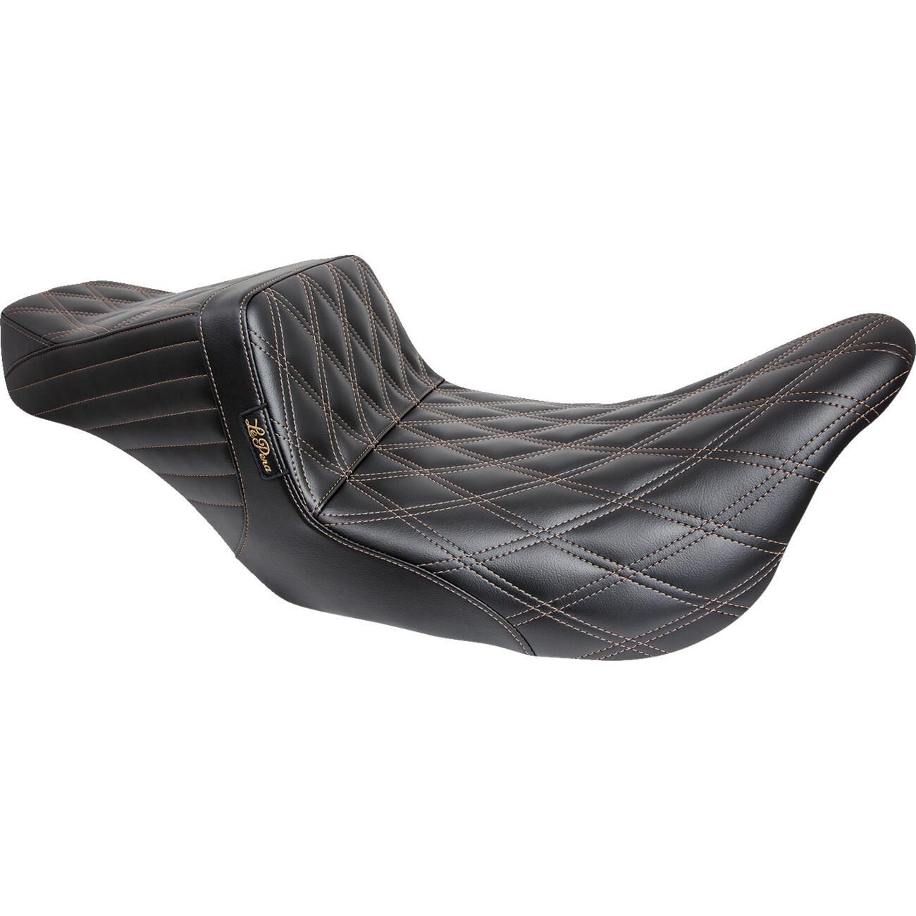 Le Pera Tailwhip Seat - Double Diamond - Chestnut - LK-587DD-CHET