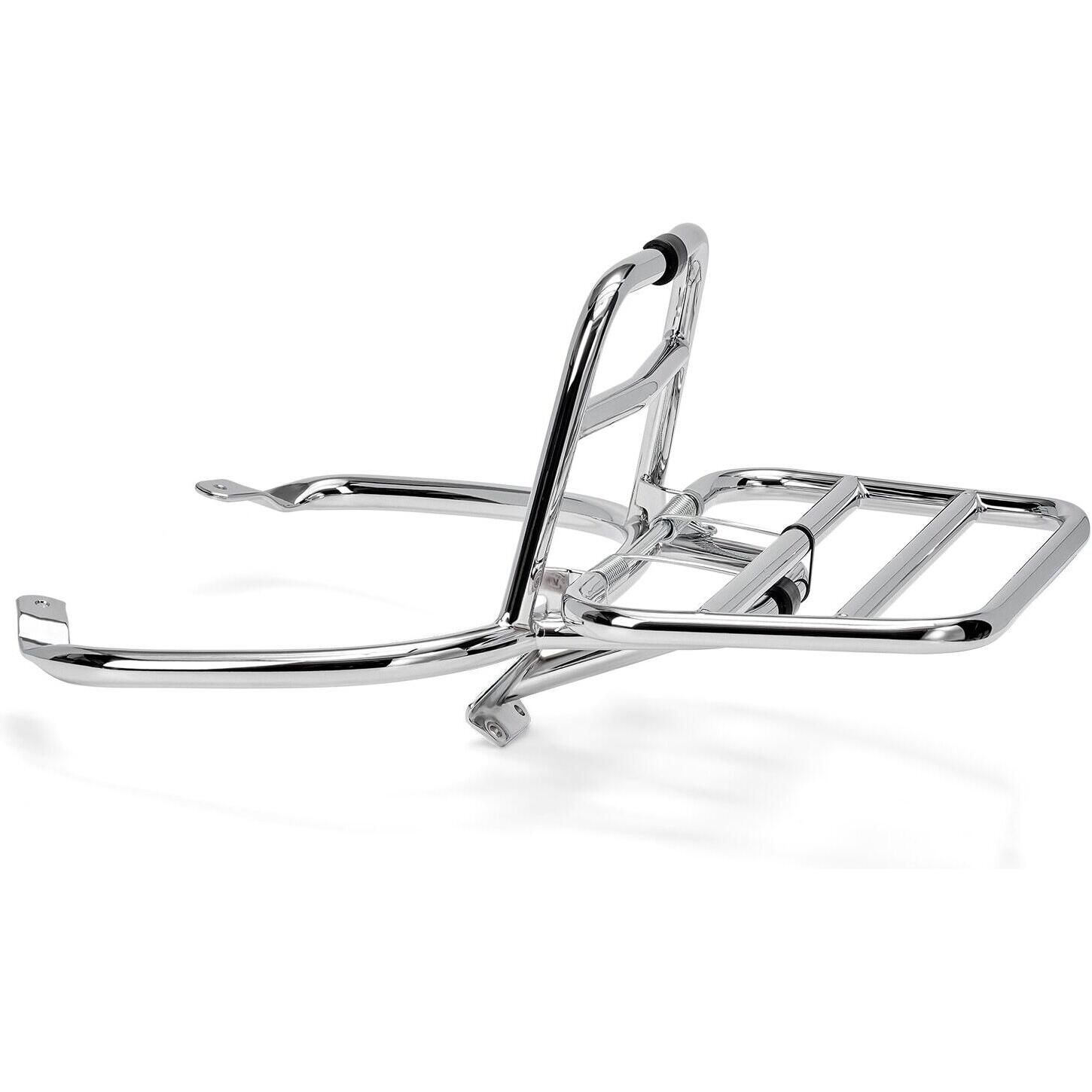 Piaggio Vespa Rear Fold-Down Rack Chrome - 1B000789 | FortNine