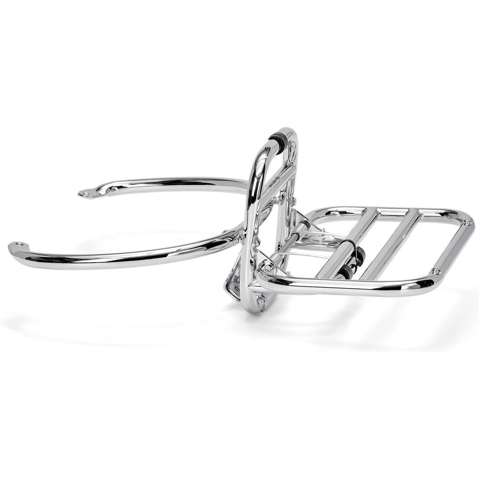 Piaggio Vespa Rear Fold-Down Rack Chrome - 606525M | FortNine
