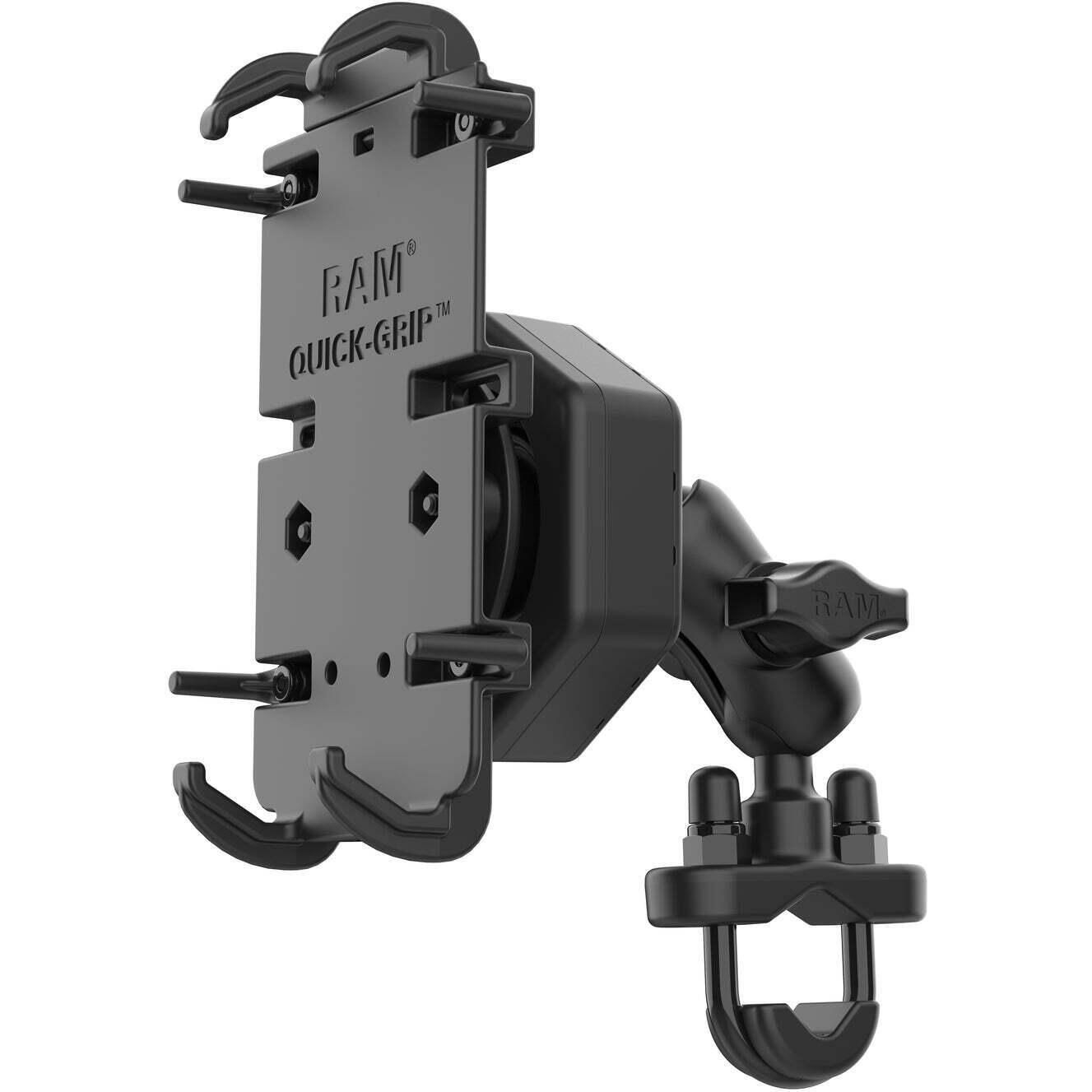 RAM Mounts Quick-Grip Vibe-Safe Phone Mount with Handlebar U-Bolt