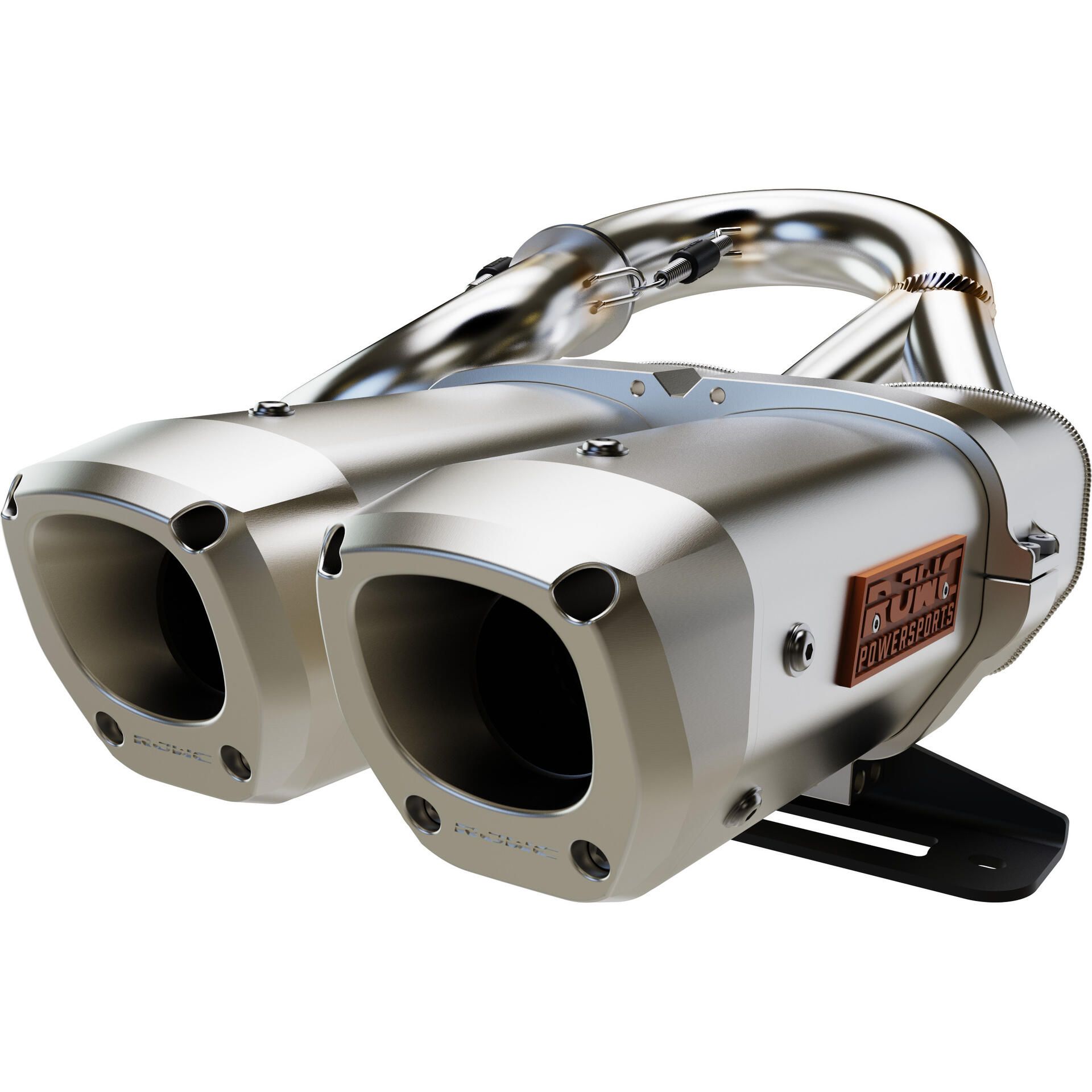 RJWC Powersports APX Dual Centered Slip-On Exhaust - 10129730