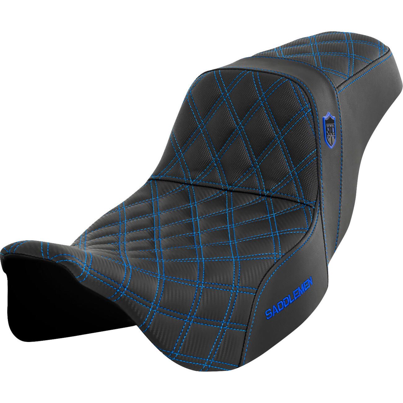 Saddlemen SDC Performance Seat - Gripper - Blue - SC80807BLU