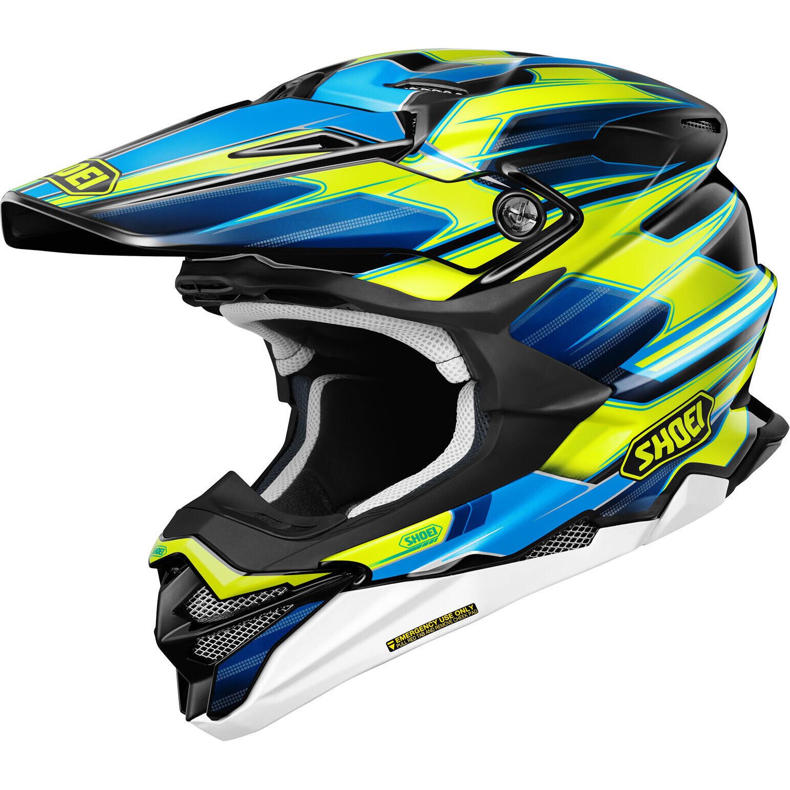 ①美品✨SHOEI VFX-W GRANT2 TC-3（イエロー/ブルー） Shoei VFX-EVO Sparkle Helmet | FortNine