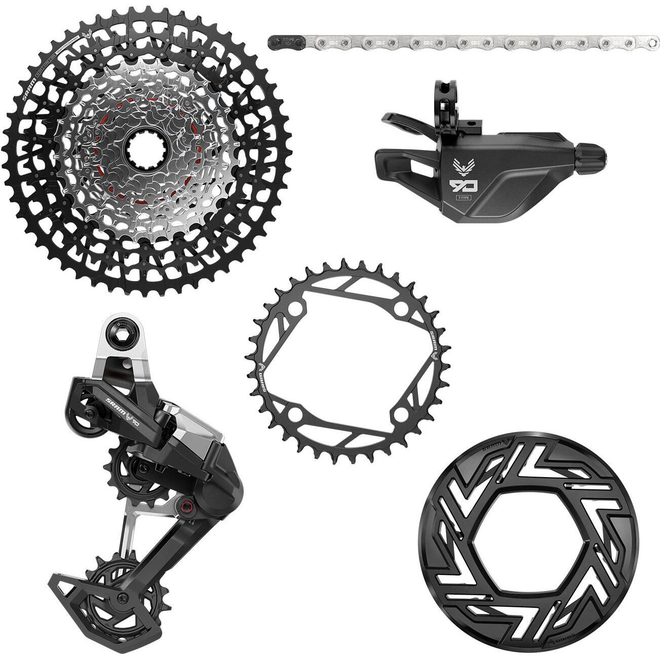 SRAM Eagle 90 Transmission E-MTB グループセット SRAM Eagle 90 E-MTB Groupset | FortNine