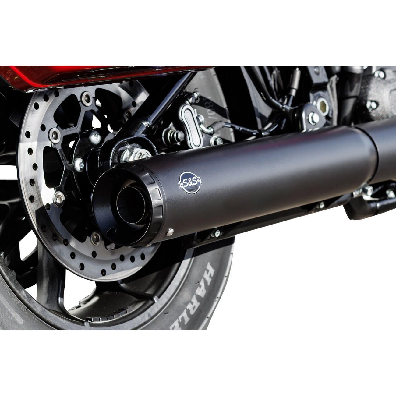 S&S Cycle Grand National Slip-On Muffler - Black - 550-1159 | FortNine