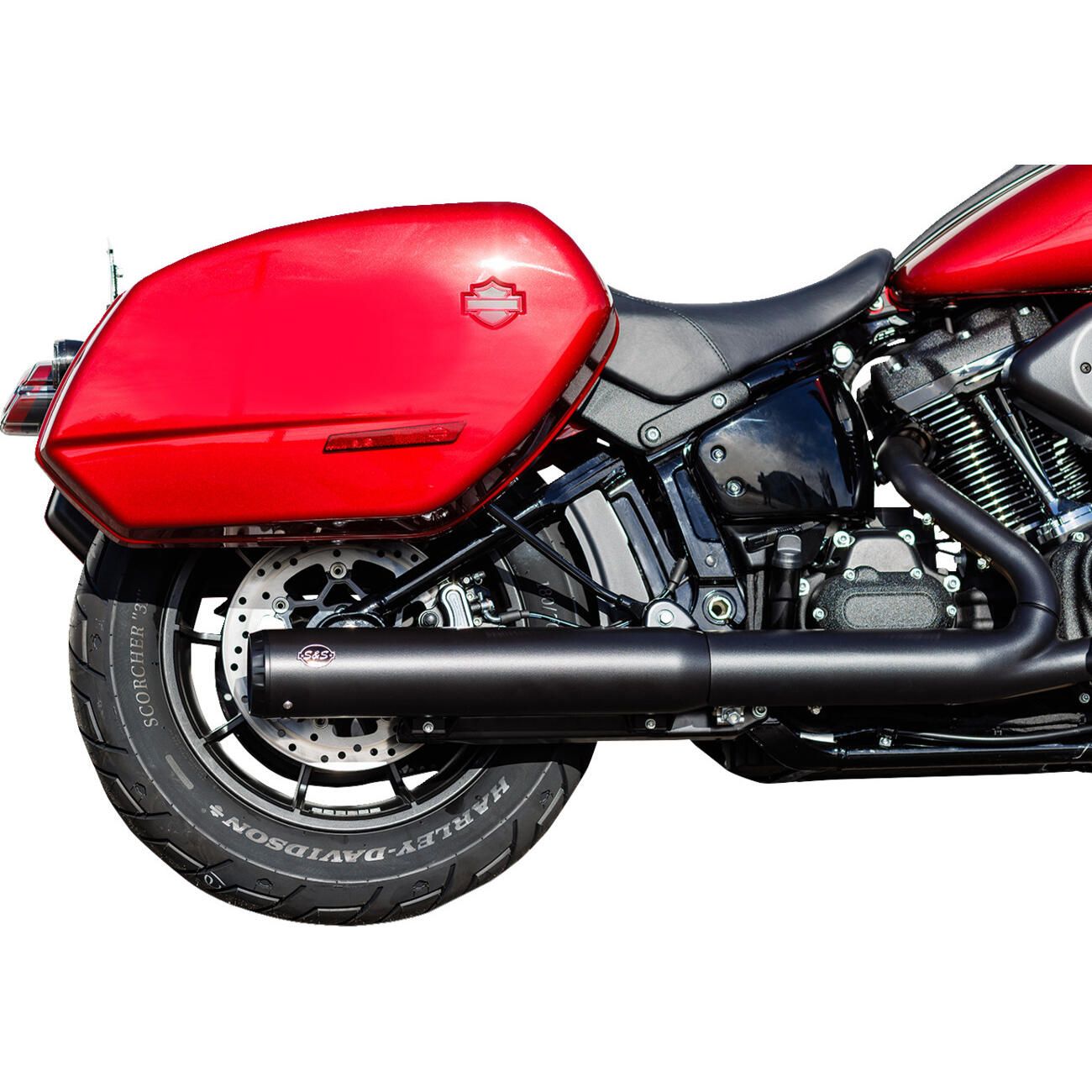 S&S 4\" Grand National Muffler ブラック S&S Cycle 4