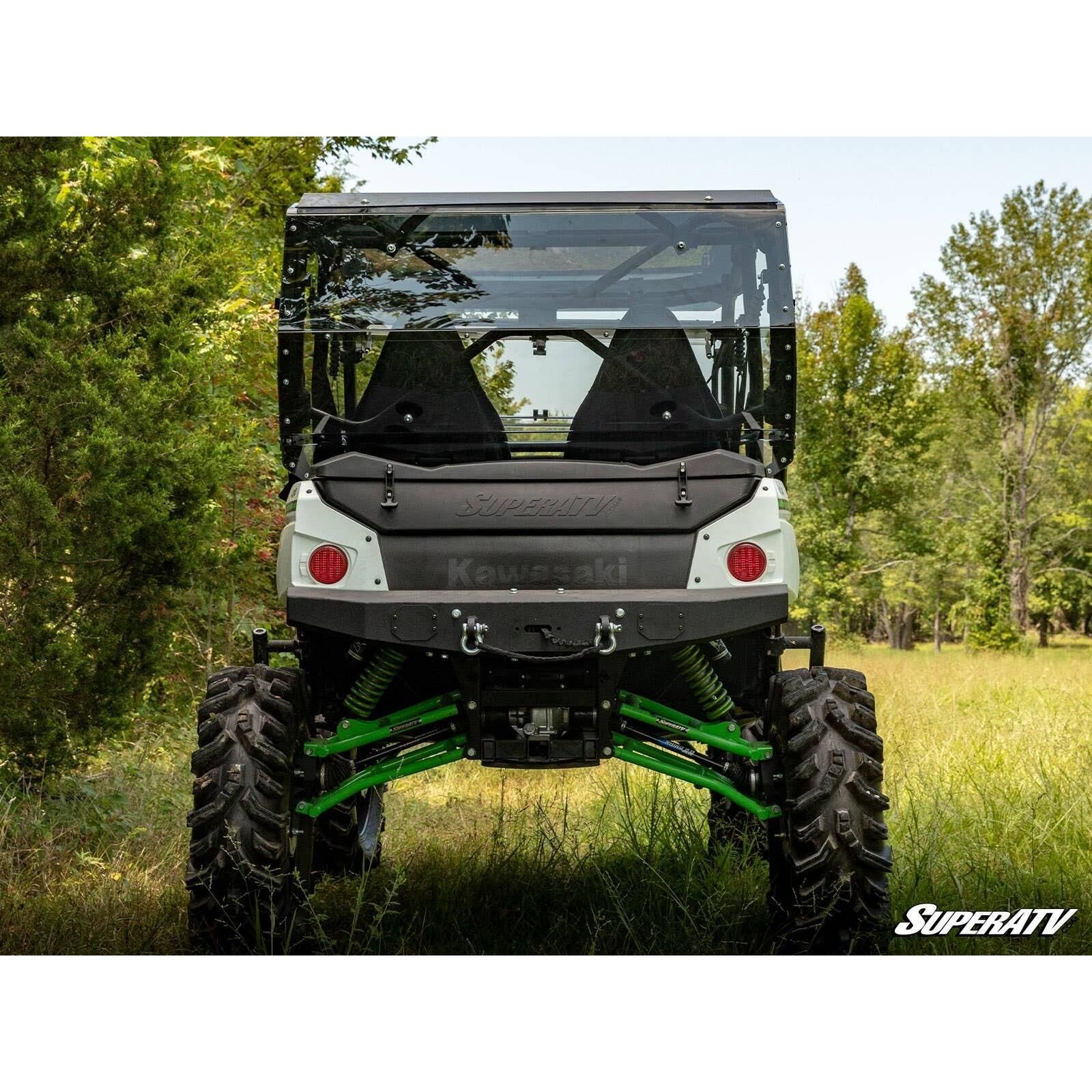 SuperATV Rear Windshield - Standard Poly - Light Tint - RWS-K-TRX4