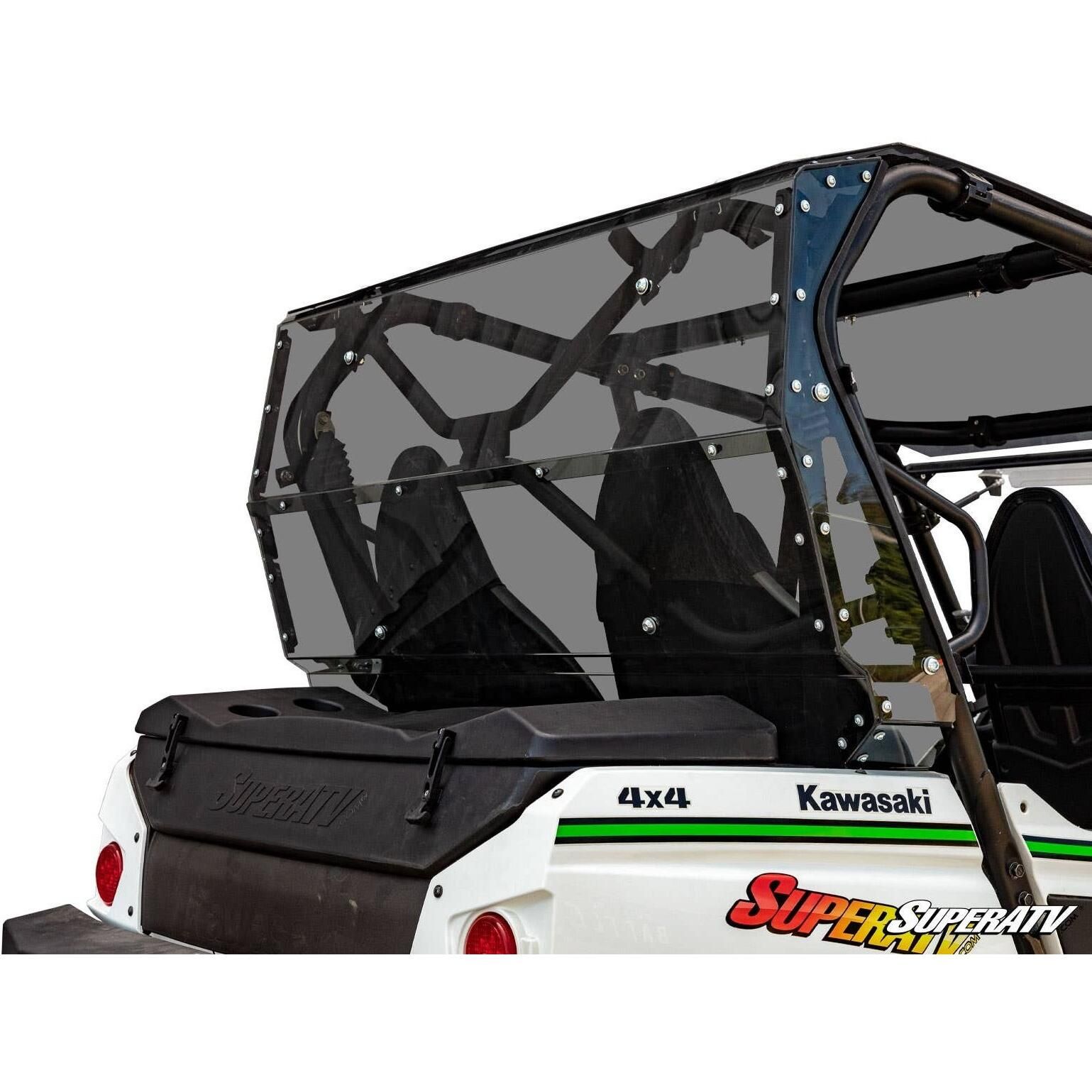 SuperATV Rear Windshield - Standard Poly - Light Tint - RWS-K-TRX4