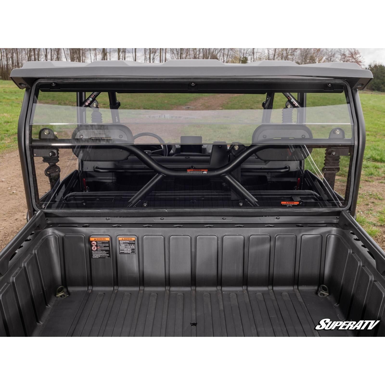 SuperATV Rear Windshield - Standard Poly - Light Tint - RWS-SW