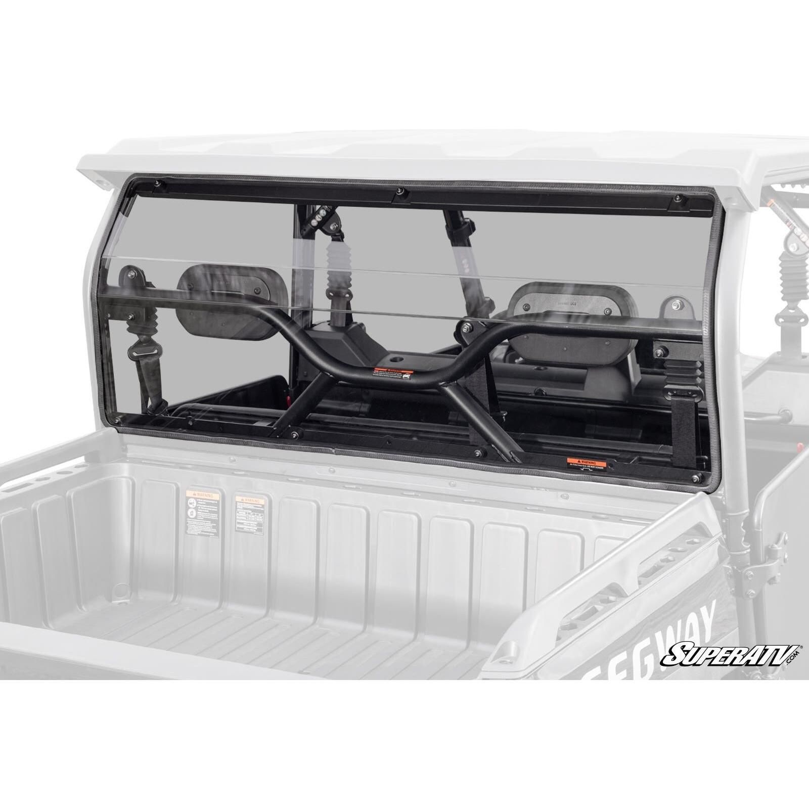 SuperATV Rear Windshield - Standard Poly - Light Tint - RWS-SW