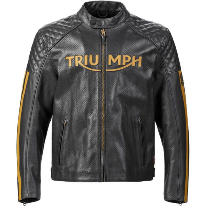 Triumph Braddan Air Race Leather Jacket | FortNine