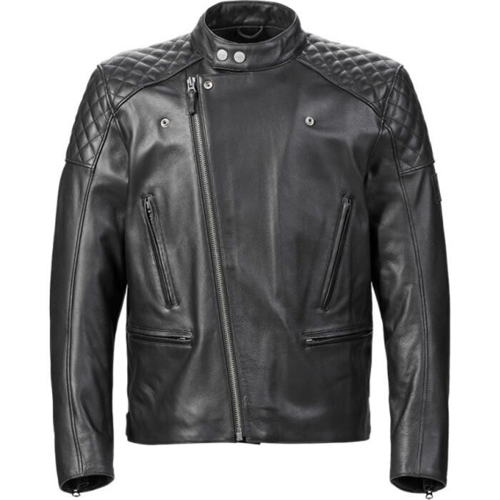 Triumph Braddan Asymmetric Leather Jacket | FortNine