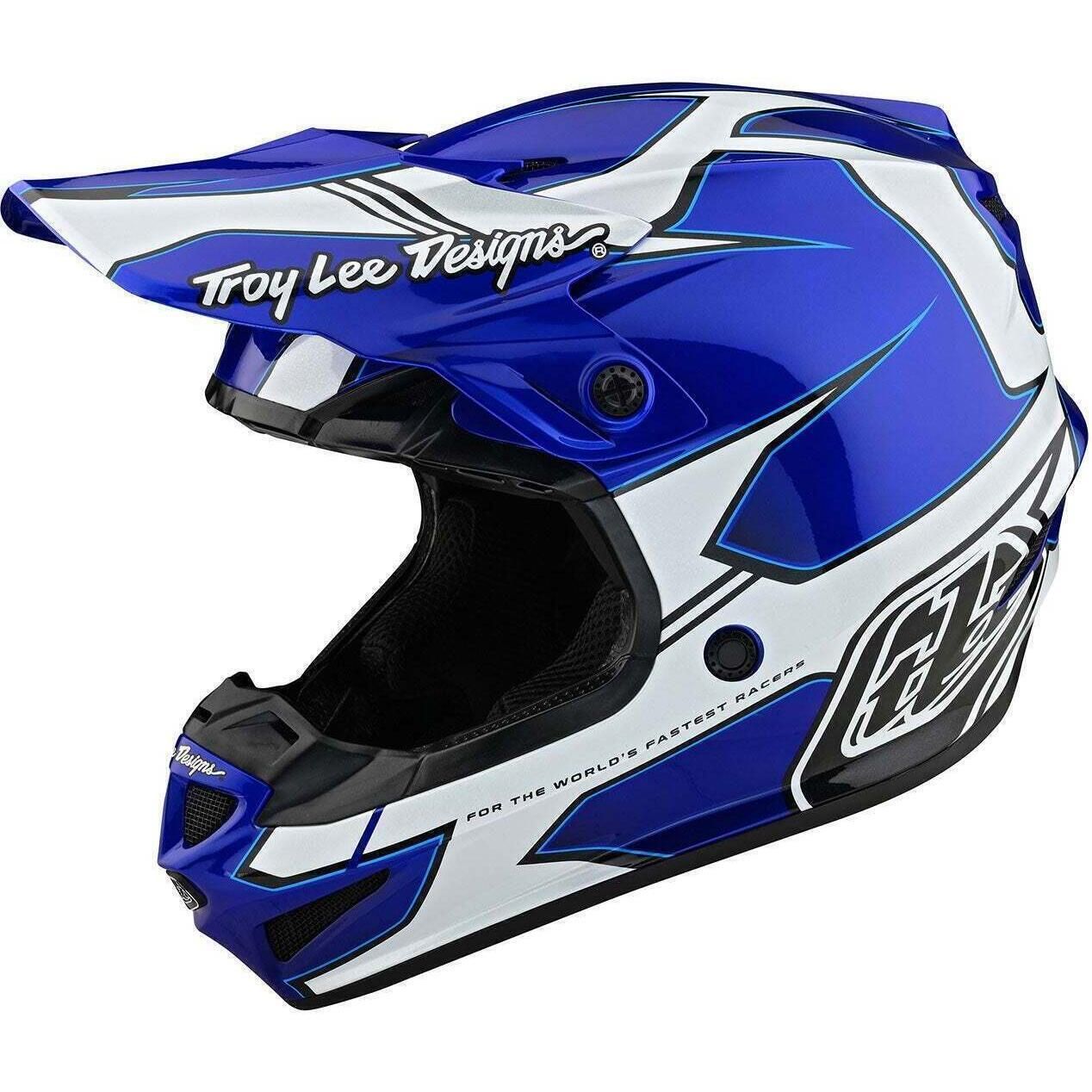 ザハイライツ　over ネイビー Troy Lee SE4 Polyacrylite Matrix MIPS Helmet | FortNine