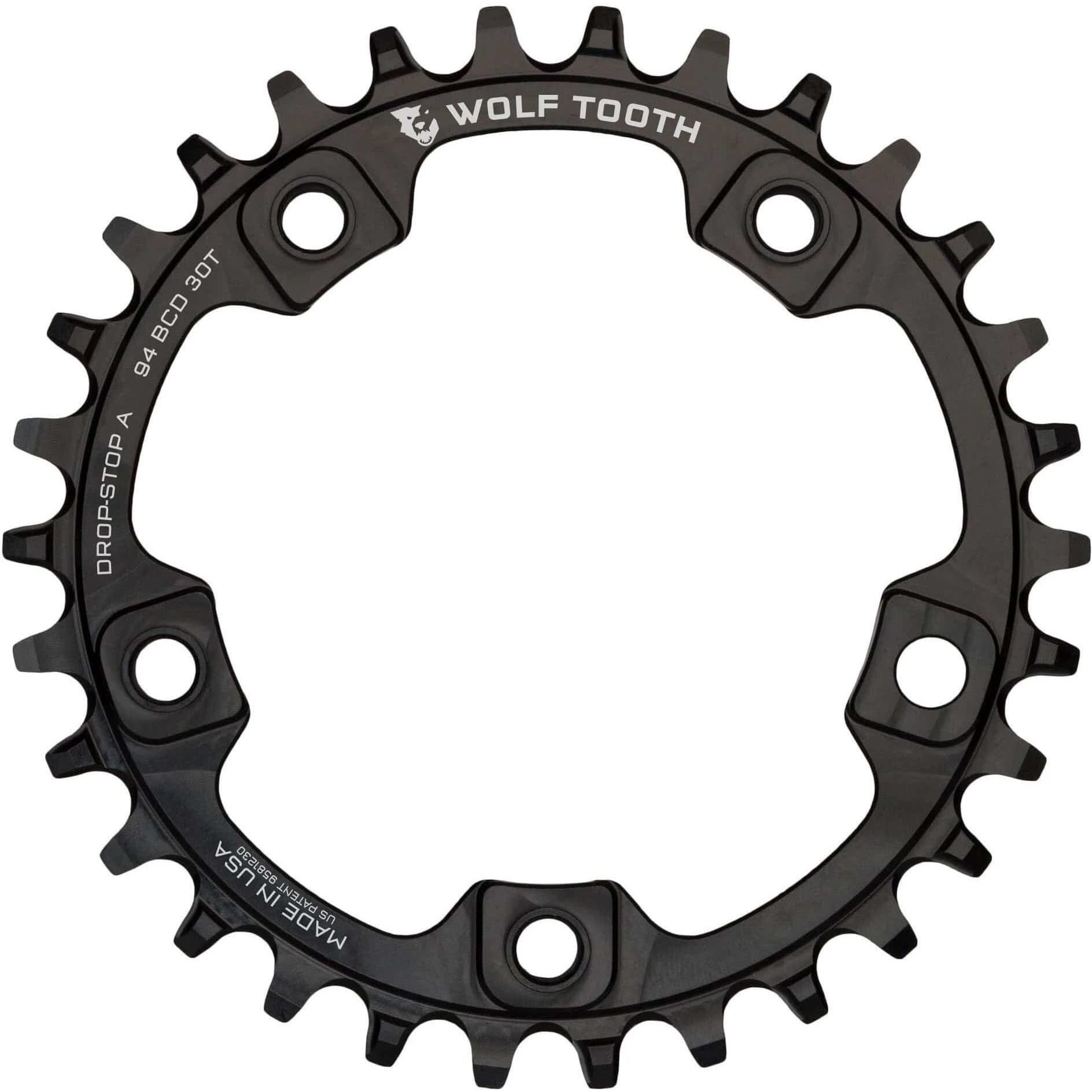【14号】ヴィンテージ ネフライト 14k Wolf Tooth 94 BCD 5-Bolt Chainring | FortNine