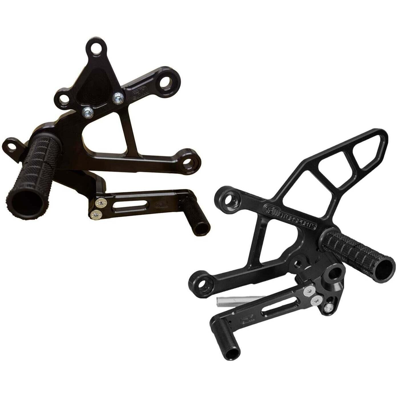 Woodcraft Rearsets without Folding Toe Pieces - Standard/GP Shift