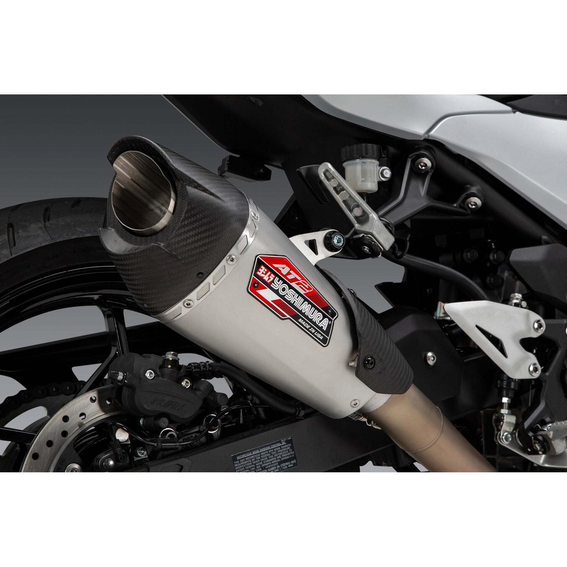Yoshimura AT2 Full System Exhaust - Stainless Steel - 14730AP520