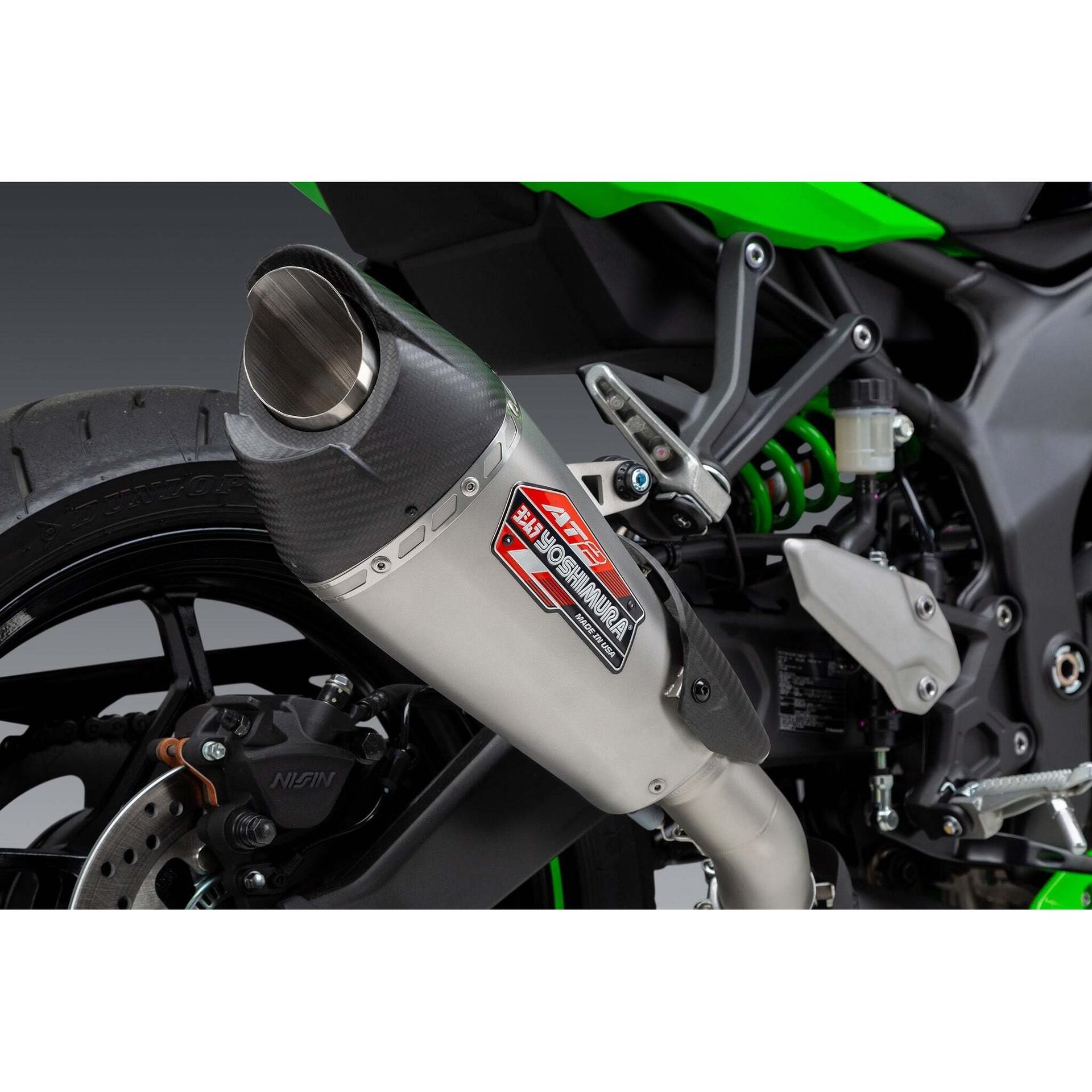 Yoshimura AT2 Slip-On Exhaust - Stainless Steel - 14720BP520