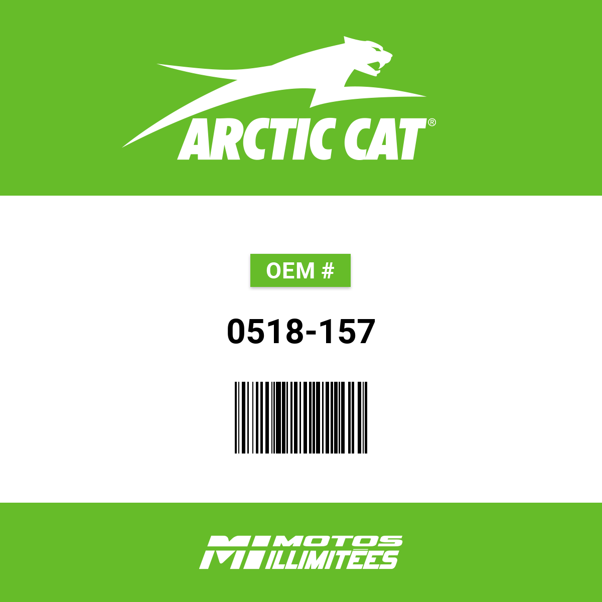Arctic Cat Door Panel with Decals MB Left (Wildcat X Limited