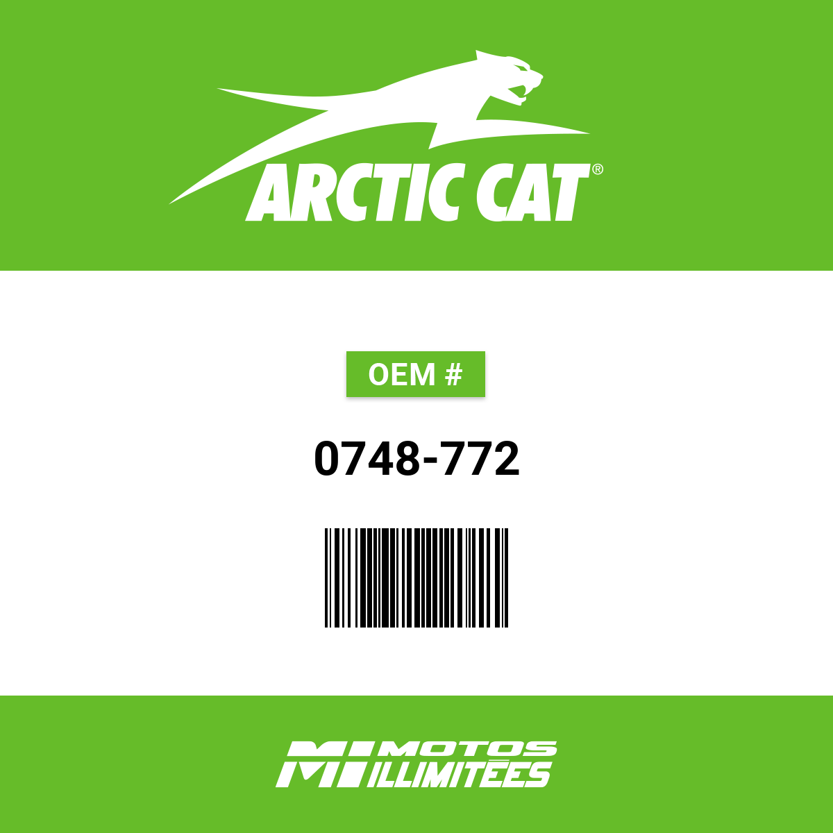 Arctic Cat Cam Driven 42/40 Mach - 0748-772 | FortNine