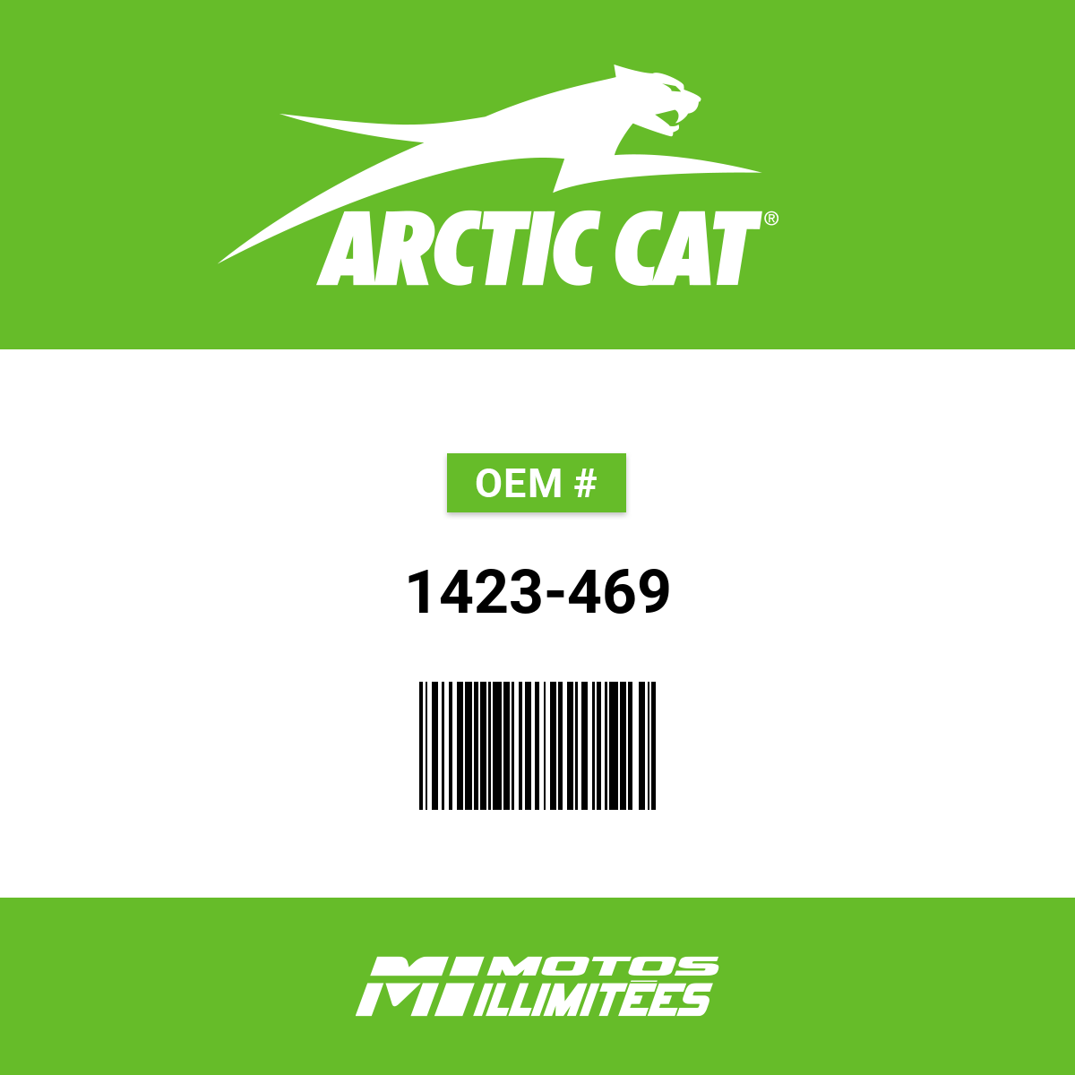 Arctic Cat Nut Rivet Hex M8 X 1.25 - 1423-469 | FortNine