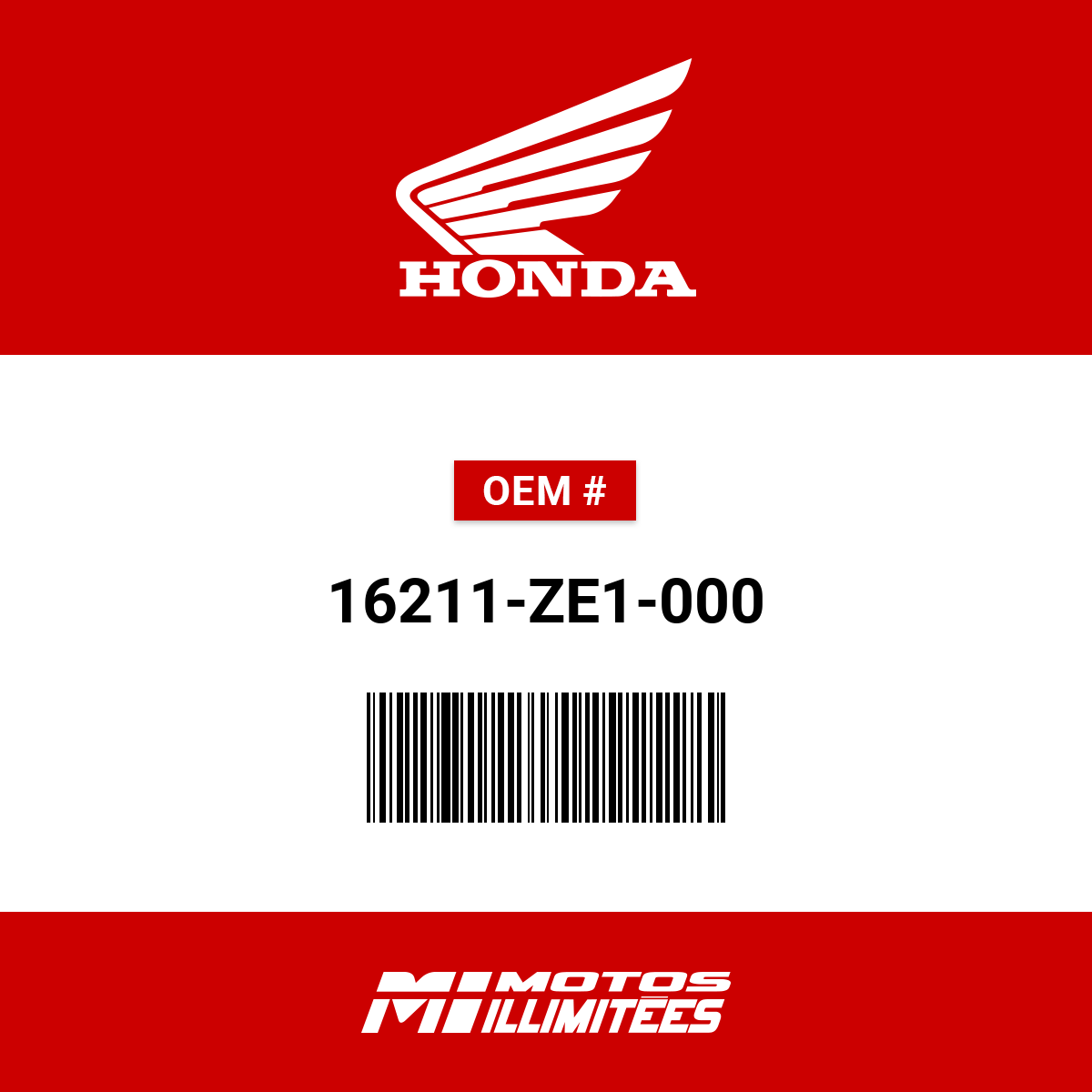 トモページ Honda Insulator Carburetor - 16211-ZE1-000 | FortNine