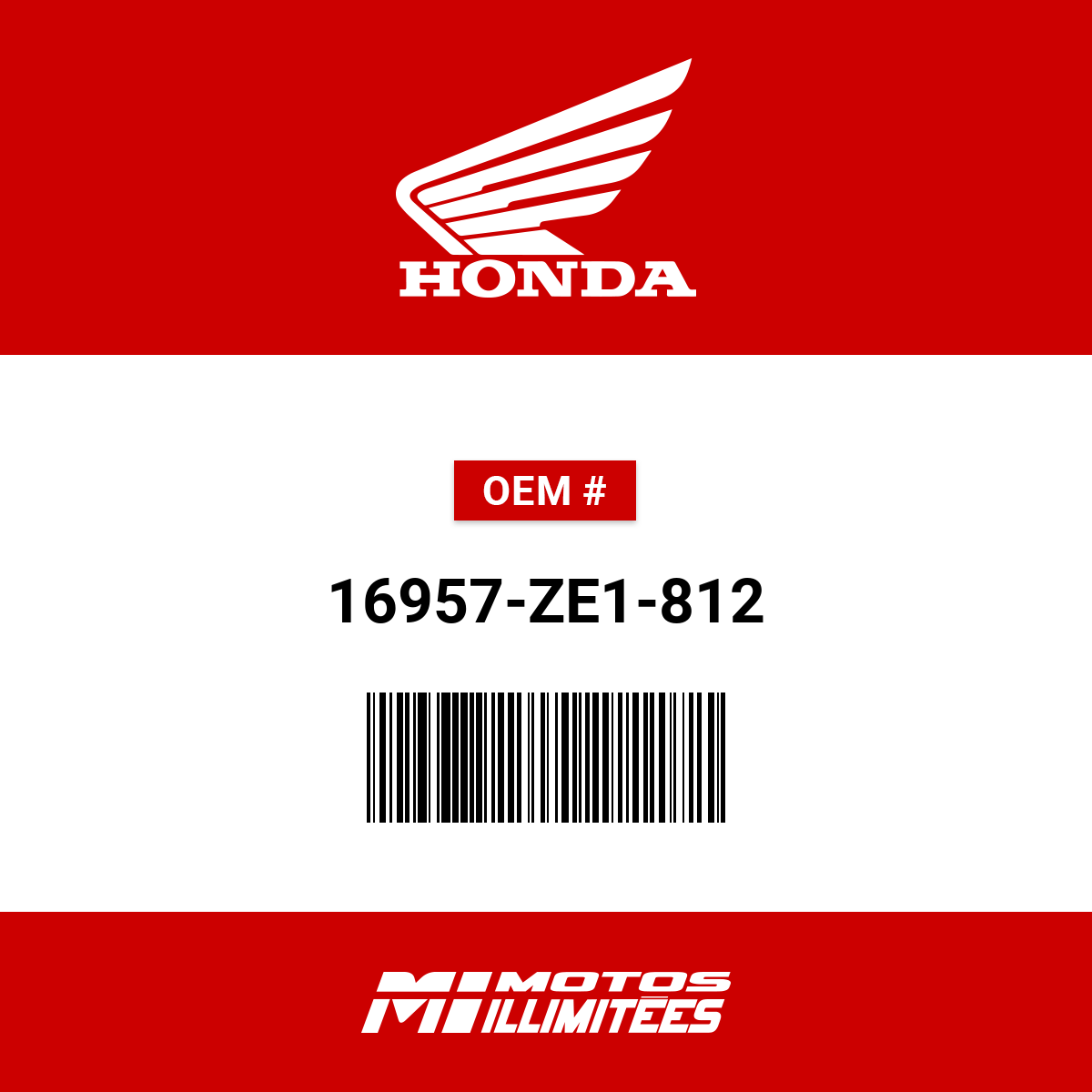 Honda Gasket Valve - 16957-ZE1-812 | FortNine Honda Gasket Valve - 16957-ZE1-812 | FortNine