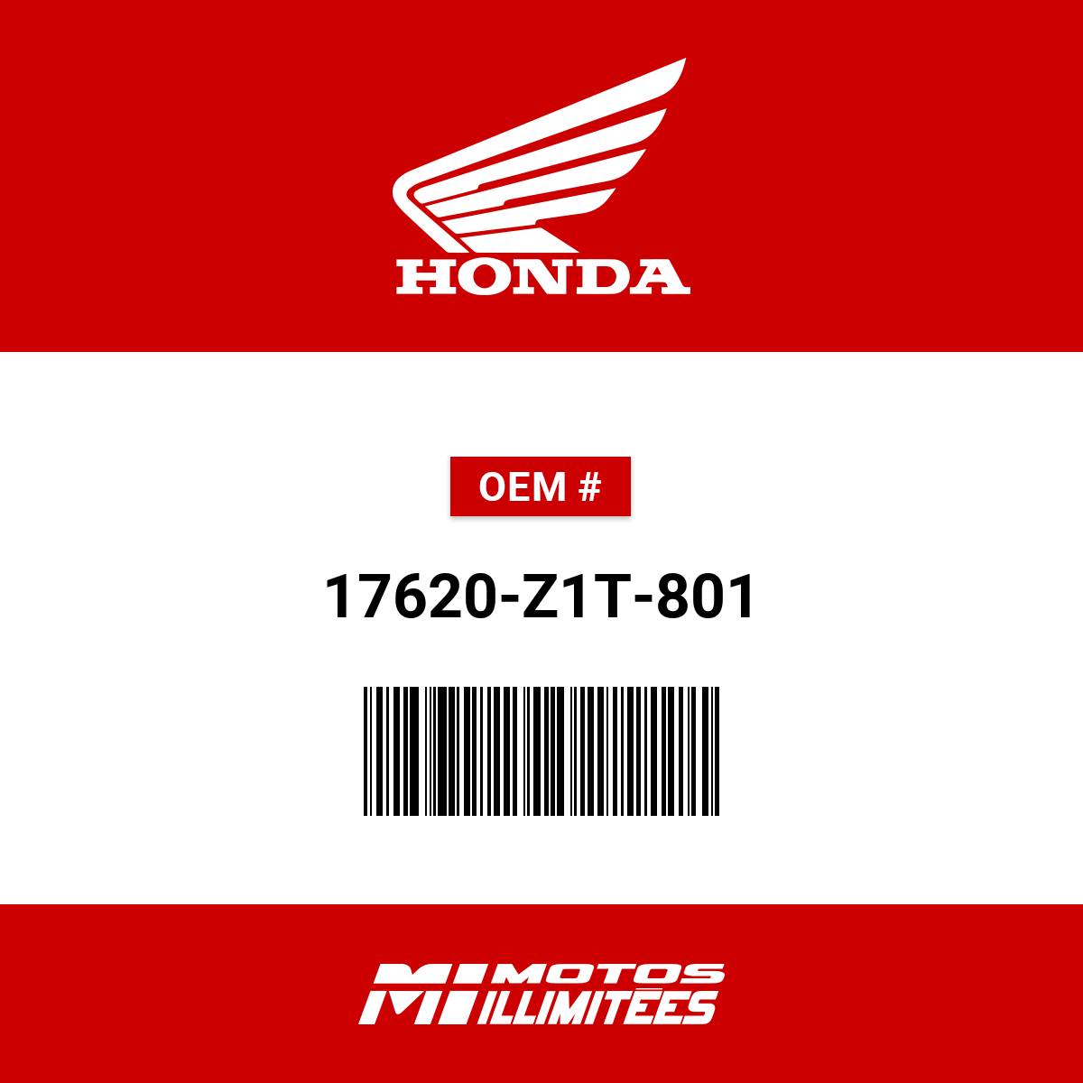 Honda Cap Comp - 17620-Z1T-801 | FortNine