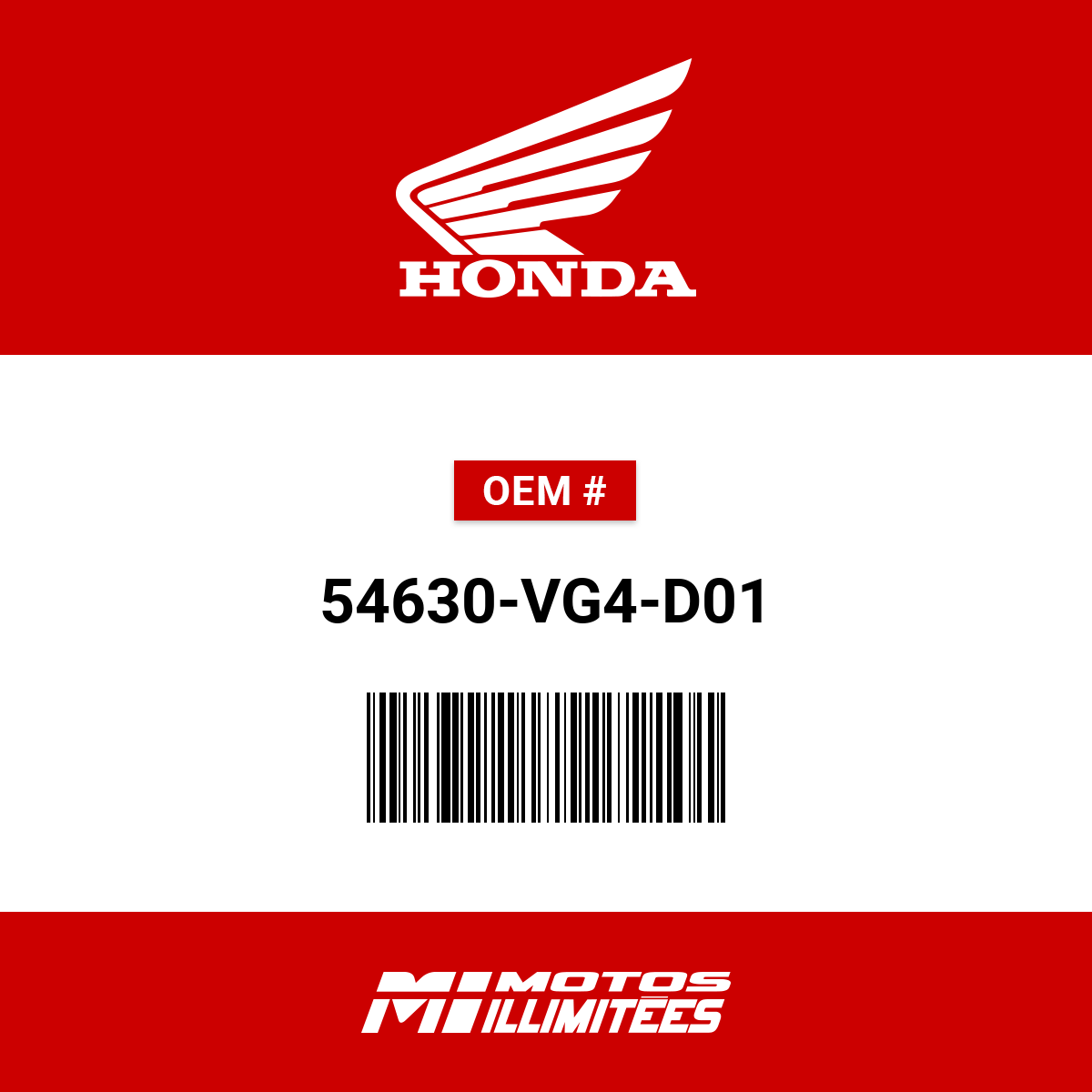 Honda Cable Comp Change - 54630-VG4-D01 | FortNine