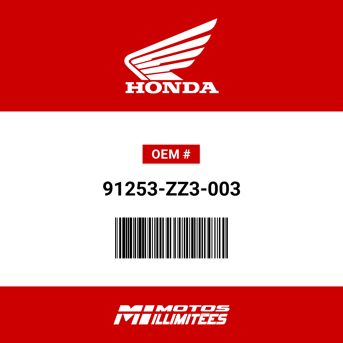 yuuu.　36 Honda 91253-ZZ3-003 Seal (23X36X6); 91253ZZ3003