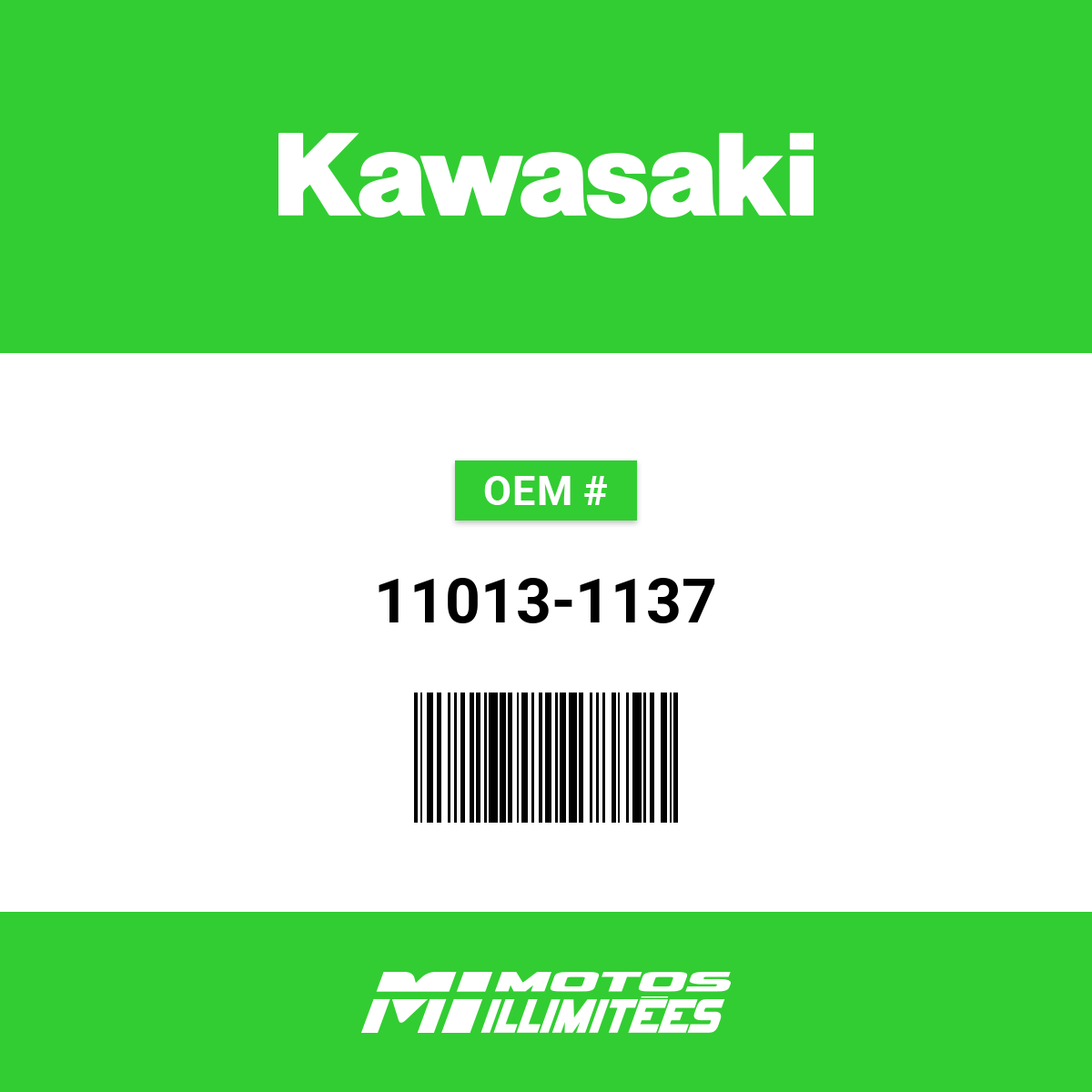 Kawasaki Element-Air Filter - 11013-1137 | FortNine