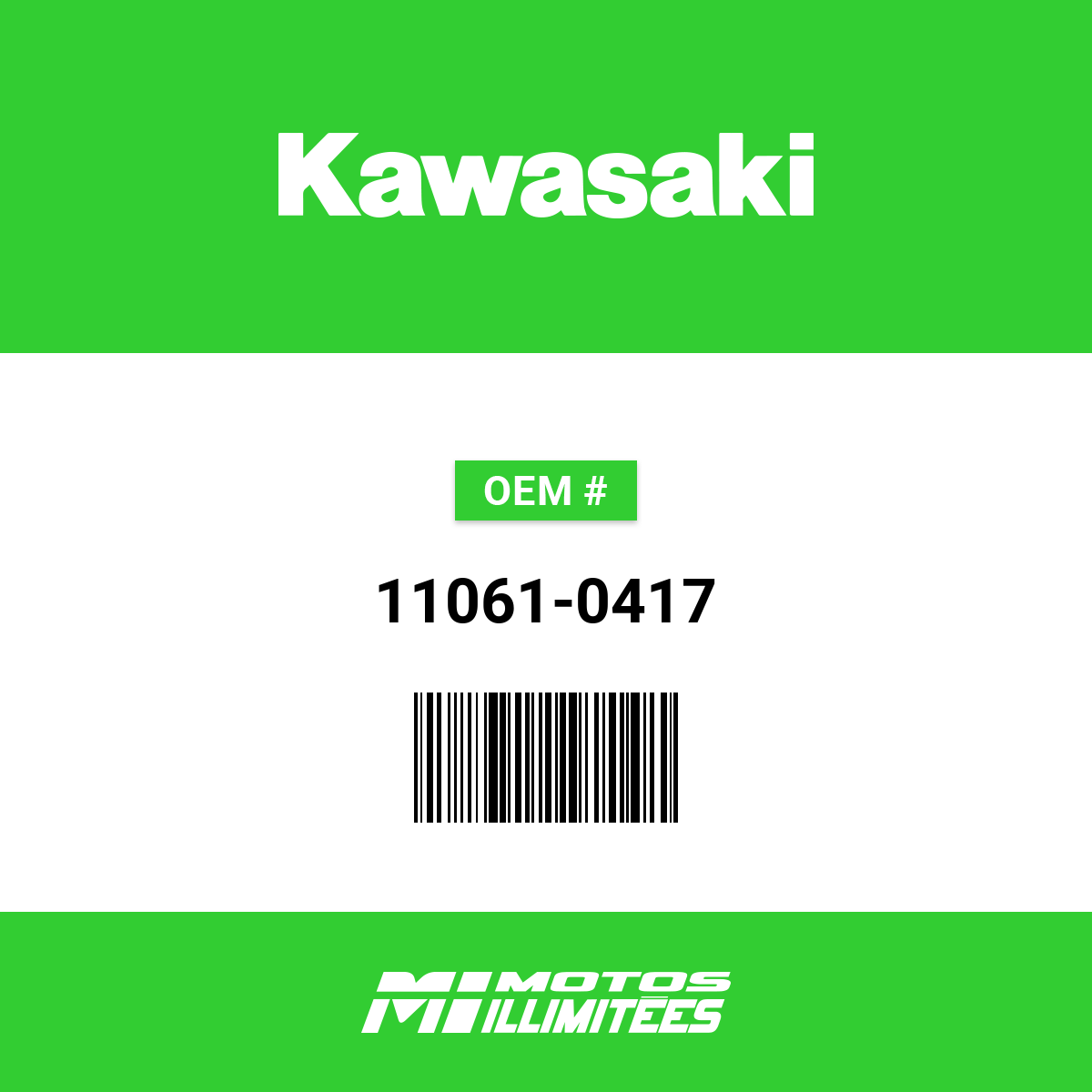 Kawasaki Gasket 12X22X2 - 11061-0417 | FortNine