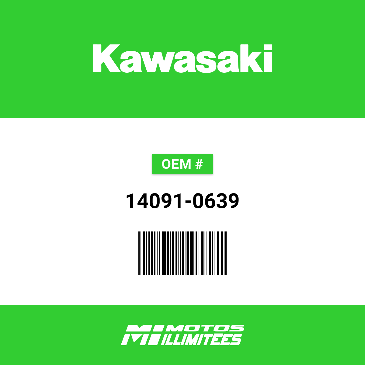 Kawasaki Cover Regulator - 14091-0639 | FortNine