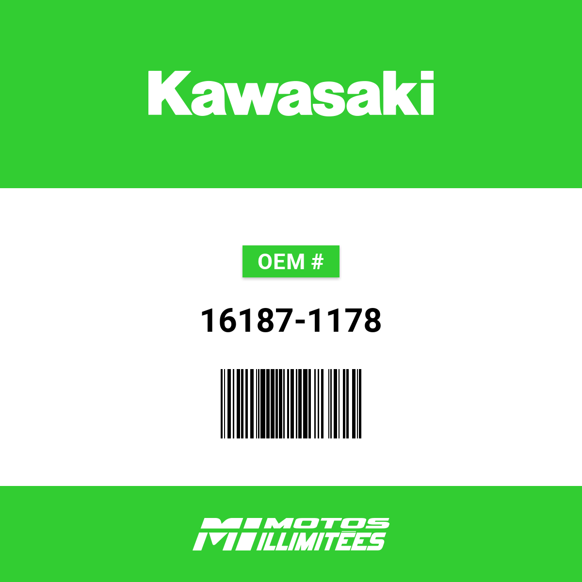 Kawasaki Needle-Jet Nape - 16187-1178 | FortNine