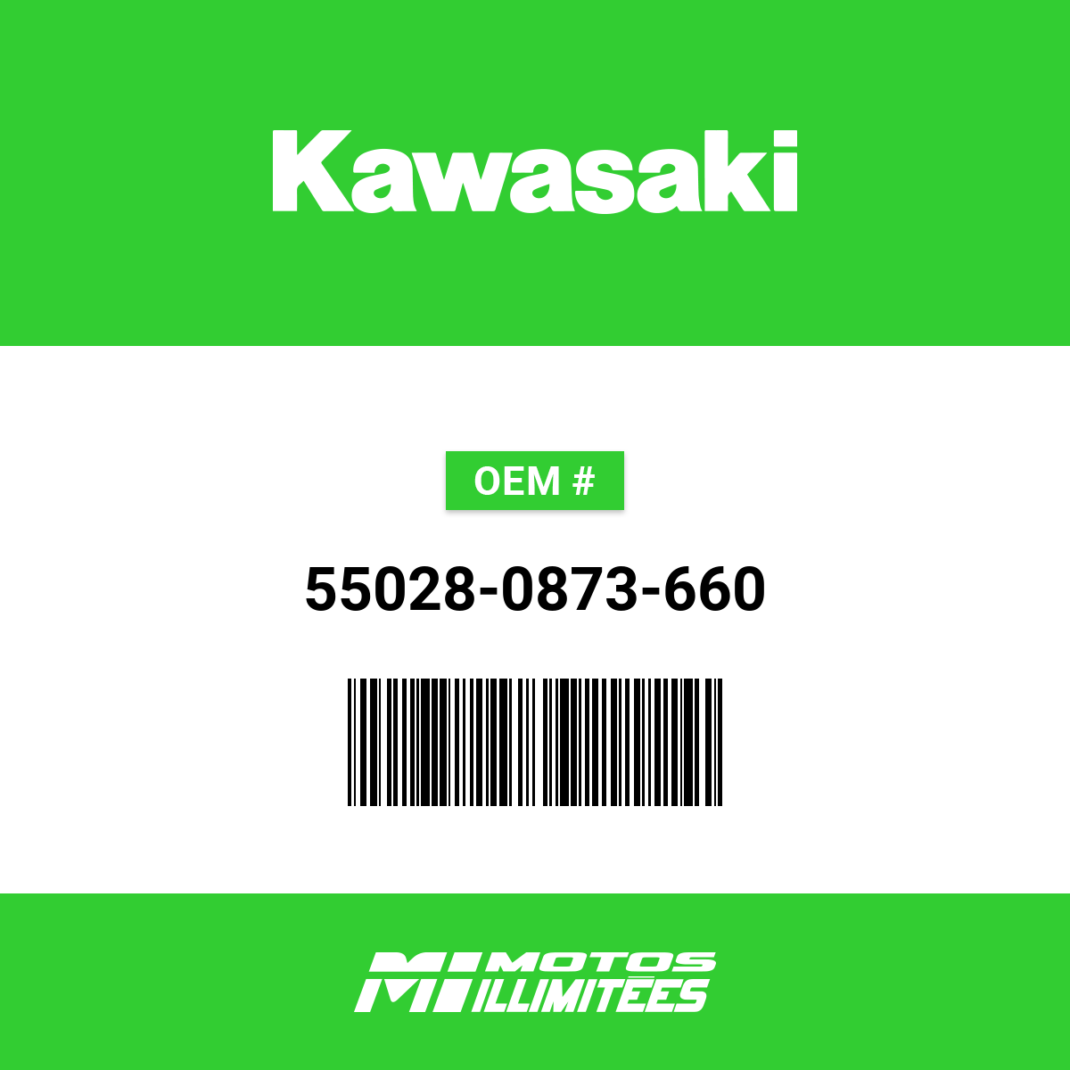 Kawasaki Cowling Side Cowling Right Hand M.S - 55028-0873-660