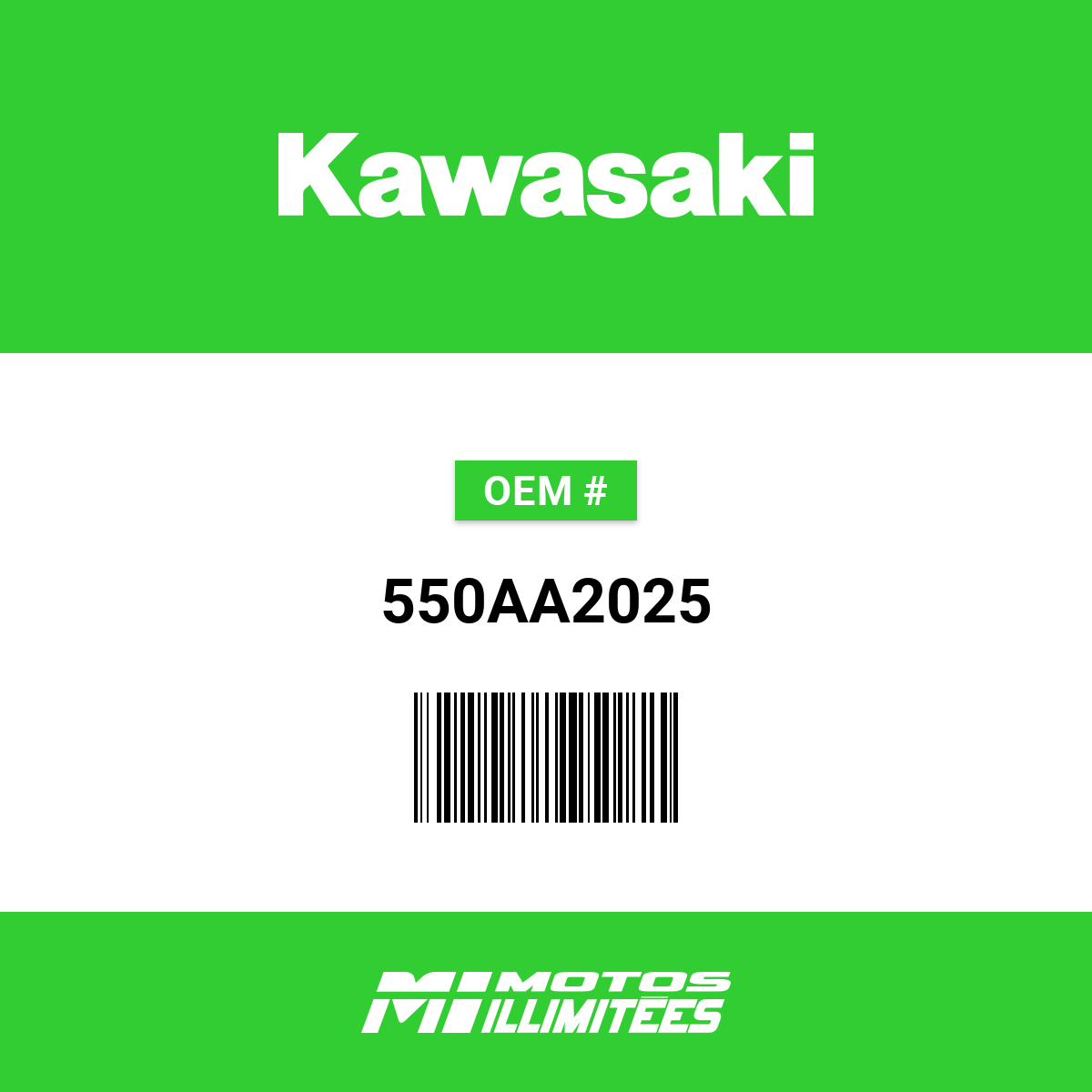 Kawasaki Pin-Cotter 2.0X25 - 550AA2025 | FortNine