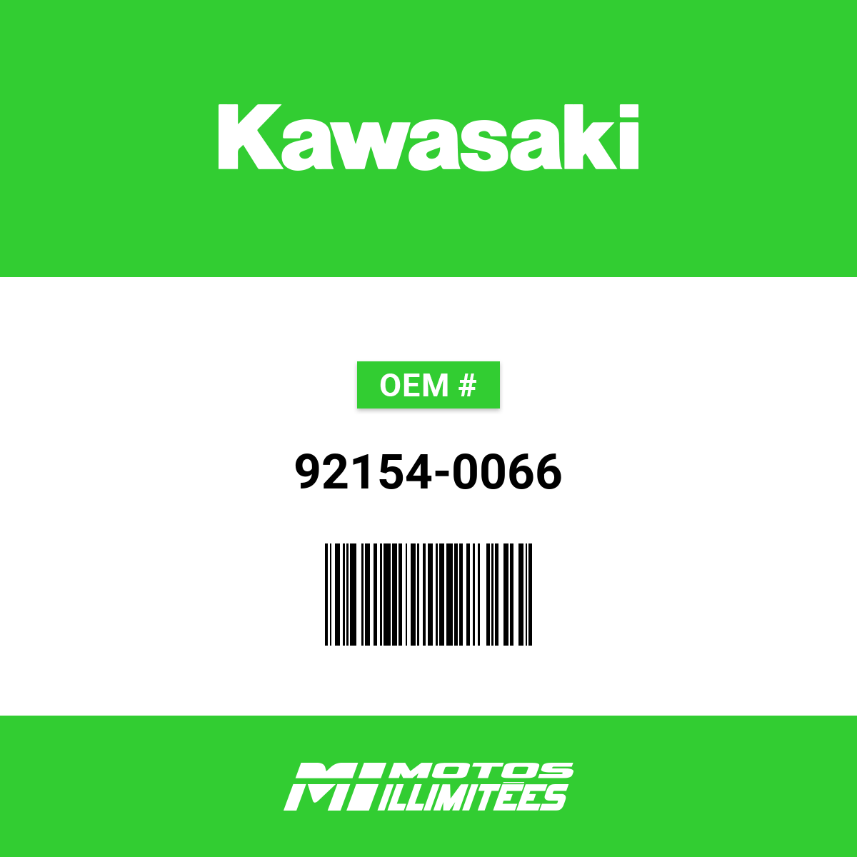Kawasaki Bolt Clutch Lever - 92154-0066 | FortNine
