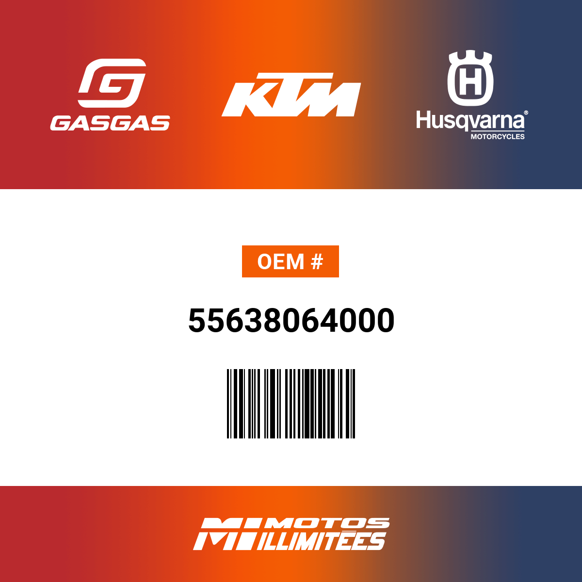 KTM / GasGas / Husqvarna Oil Pump - 55638064000 | FortNine
