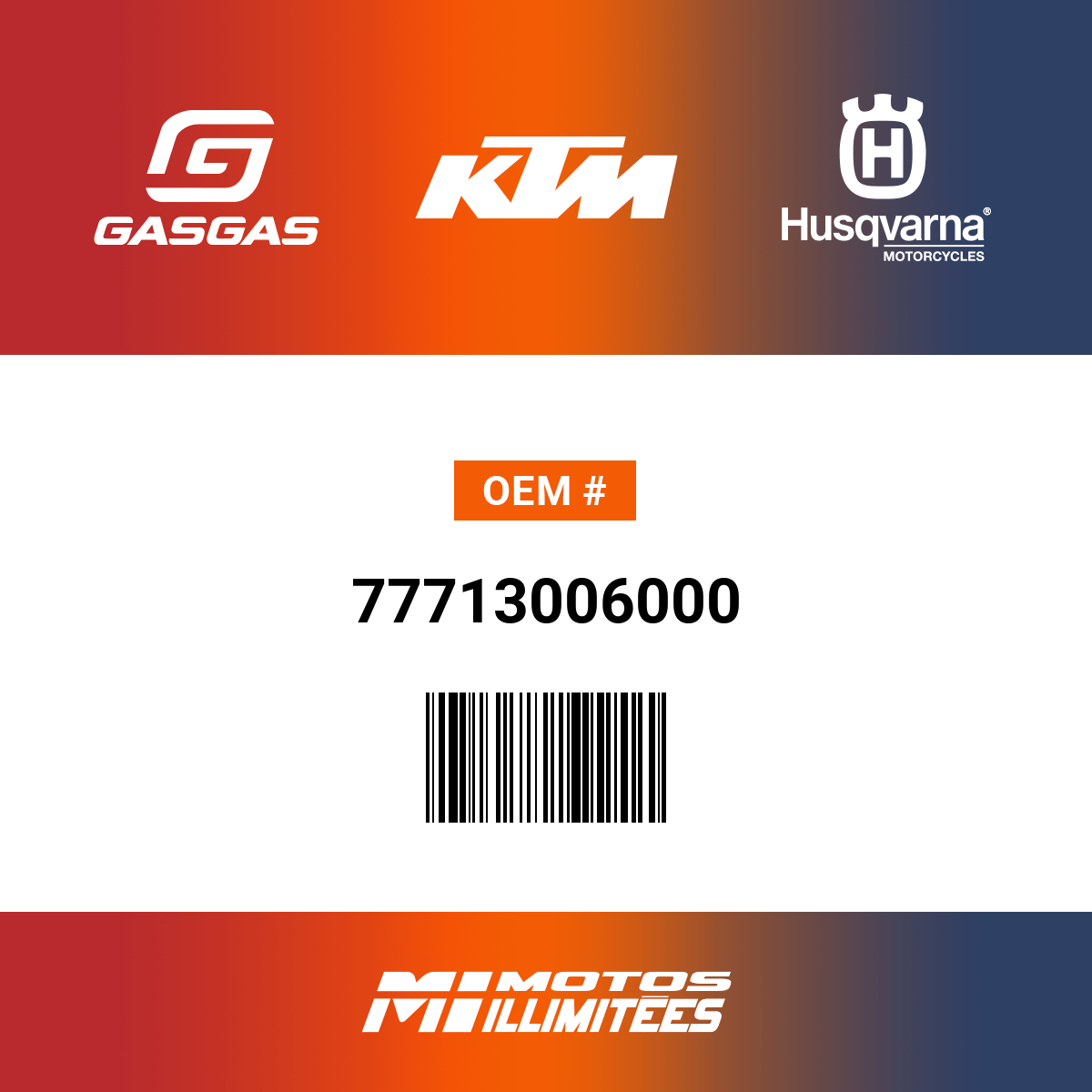 KTM / GasGas / Husqvarna Lever Screw - 77713006000 | FortNine