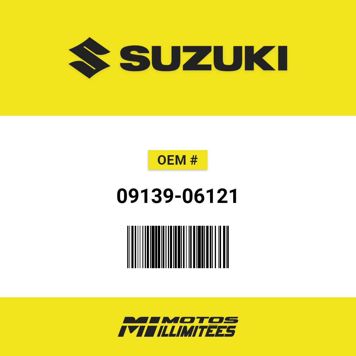Suzuki Screw, 6X16 - 09139-06121 | FortNine