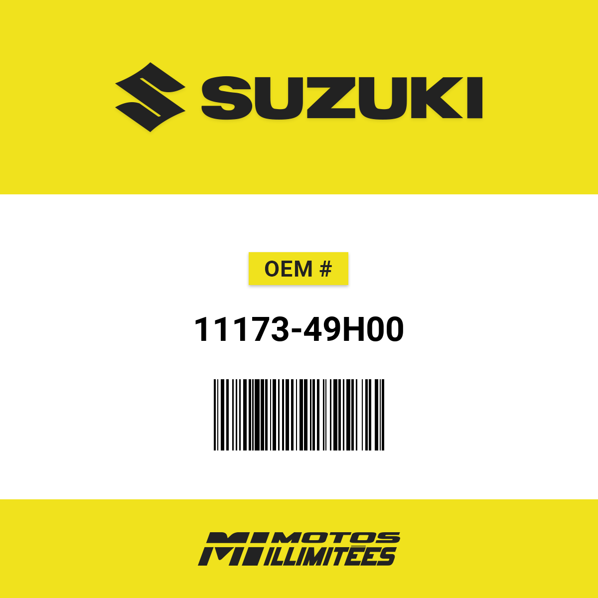 Suzuki Gasket, Cyl Head Cover No.1 - 11173-49H00 | FortNine