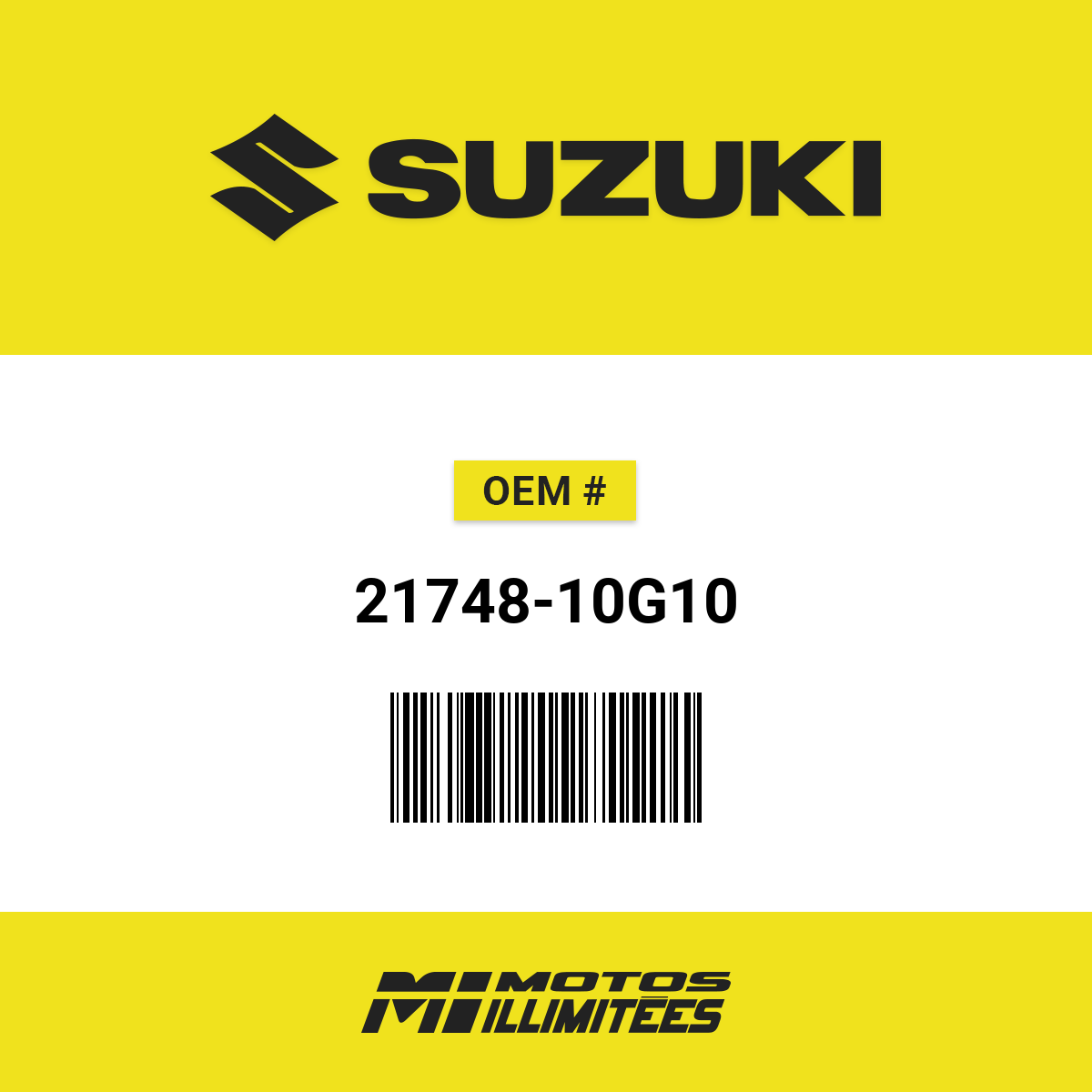 ★鈴雪⑩〜⑱★ Suzuki Bolt Screw Shaft Stopper - 21748-10G10 | FortNine