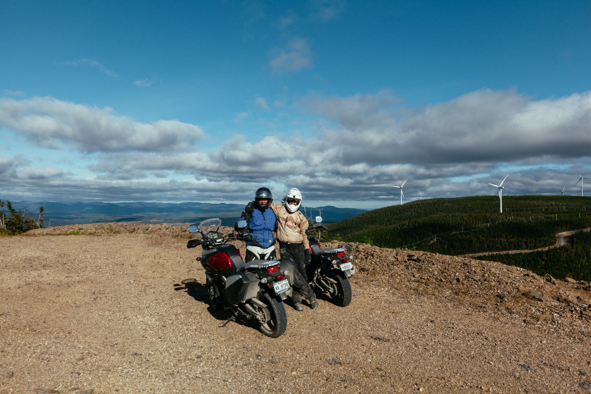 Where there are windmills, there are dirt roads. It's that easy to find epic ADV terrain in the Gaspésie.